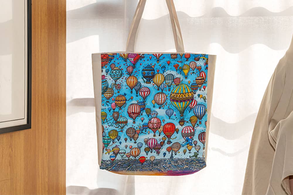 Festival delle Mongolfiere/Giro al Tramonto - Tote Bags - DesignImgThree Image