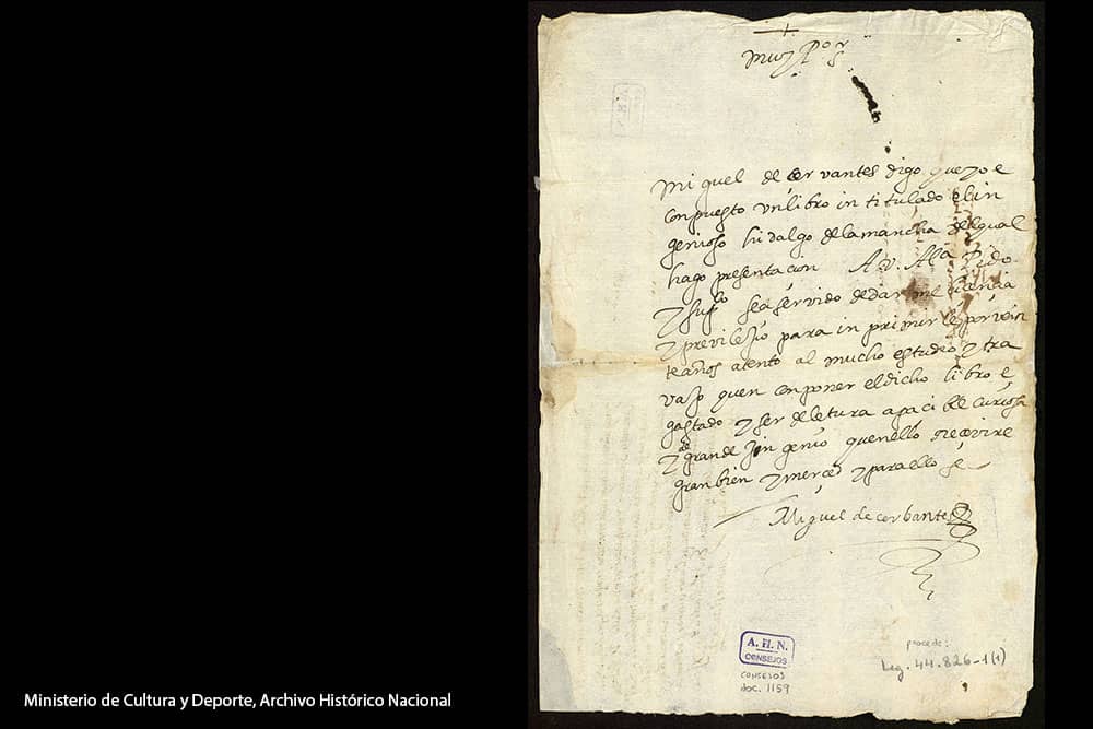 Cervantes, Letter to the King - Journals - DesignImgThree Image