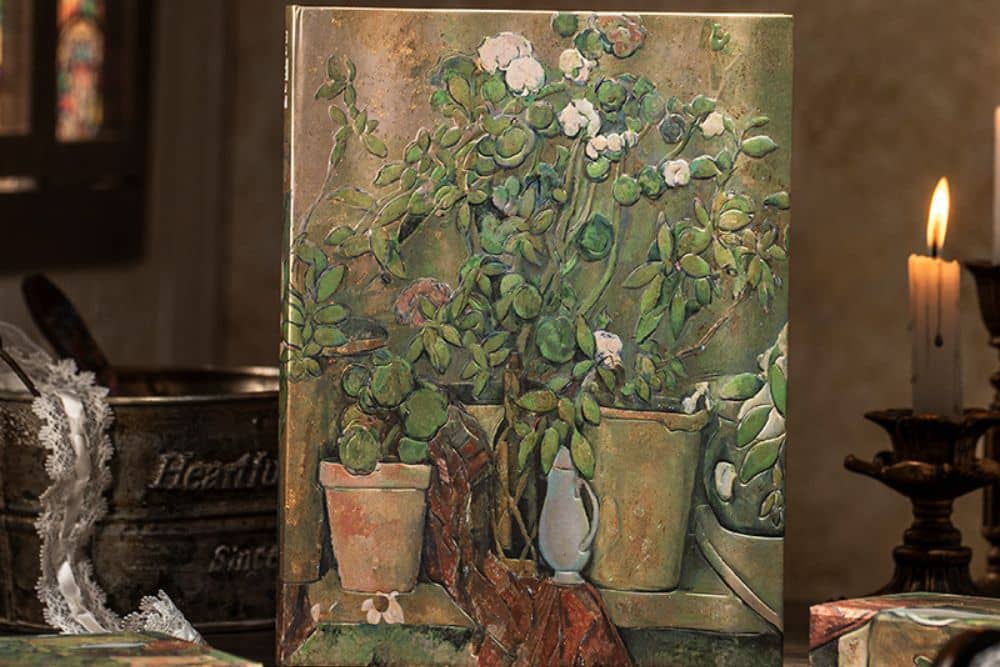 Cezannes Terrakotta-Töpfe und Blumen - Taschen - DesignImgTwo Image