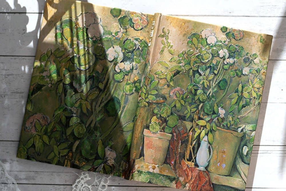 Cezannes Terrakotta-Töpfe und Blumen - Taschen - DesignImgThree Image