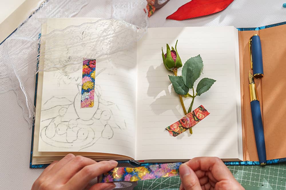 I Crisantemi di Monet/Renoir, Lettera a Morisot (1892) - Nastro Adesivo Washi Tape - DesignImgOne Image