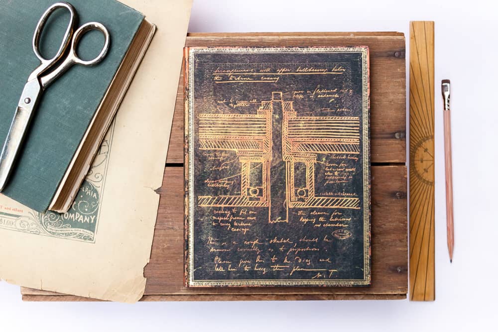 Tesla, Sketch of a Turbine - Journals - DesignImgThree Image