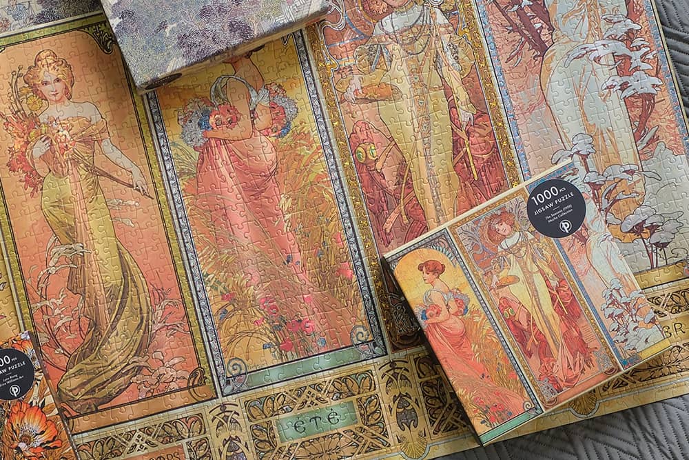 Las estaciones (1900) - Puzles - DesignImgOne Image