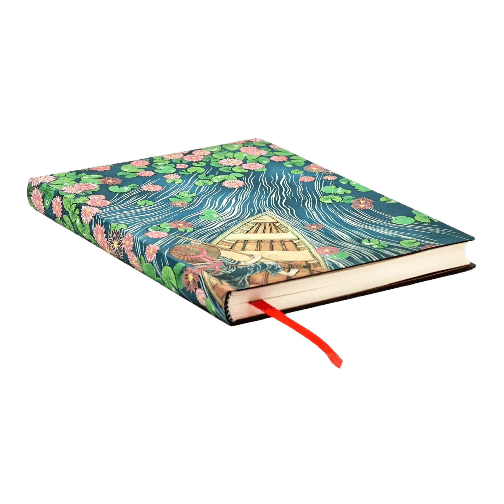 Fluss der Lotusblüten - Notizbücher - Edge Image