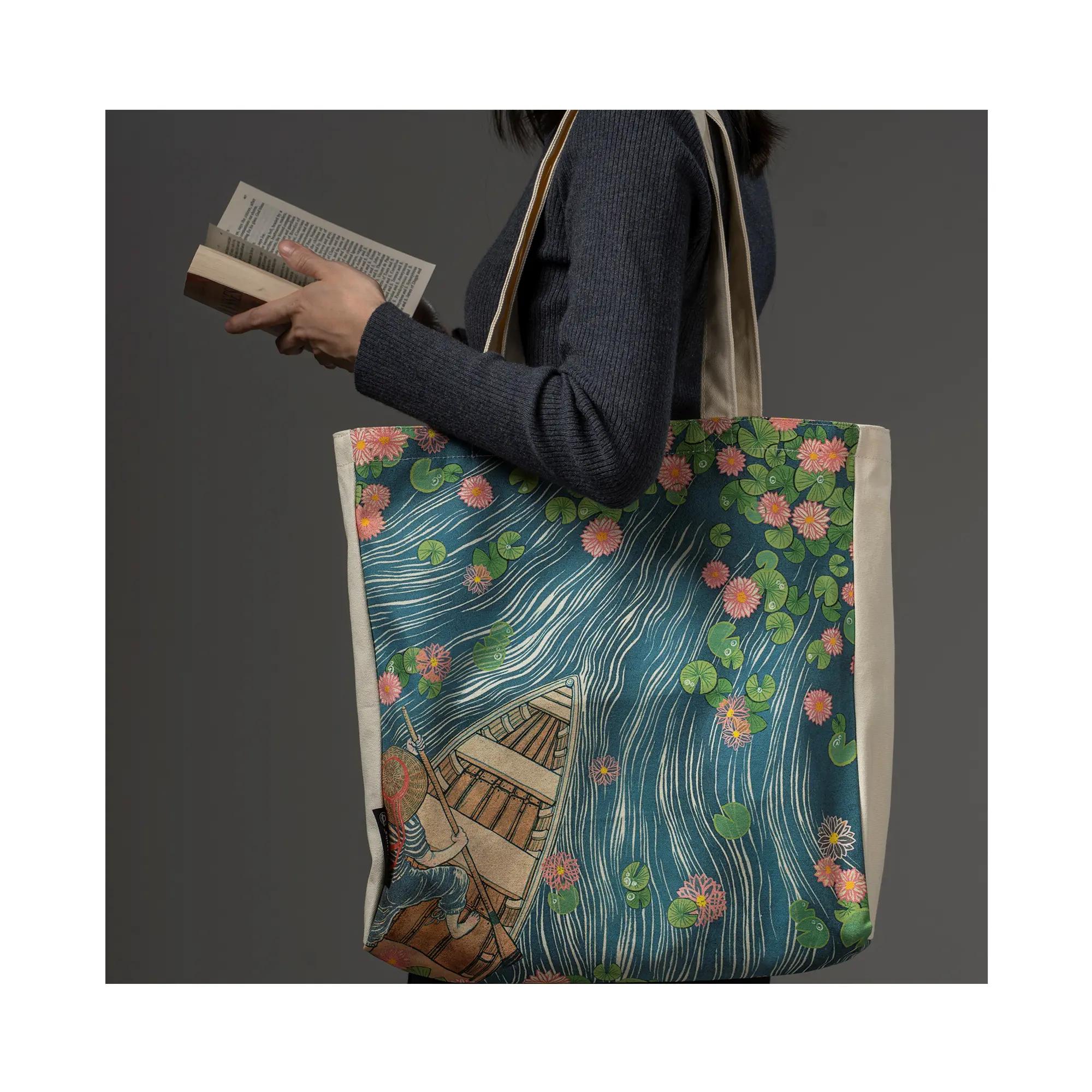 Lotus River - Tote Bags - Edge Image