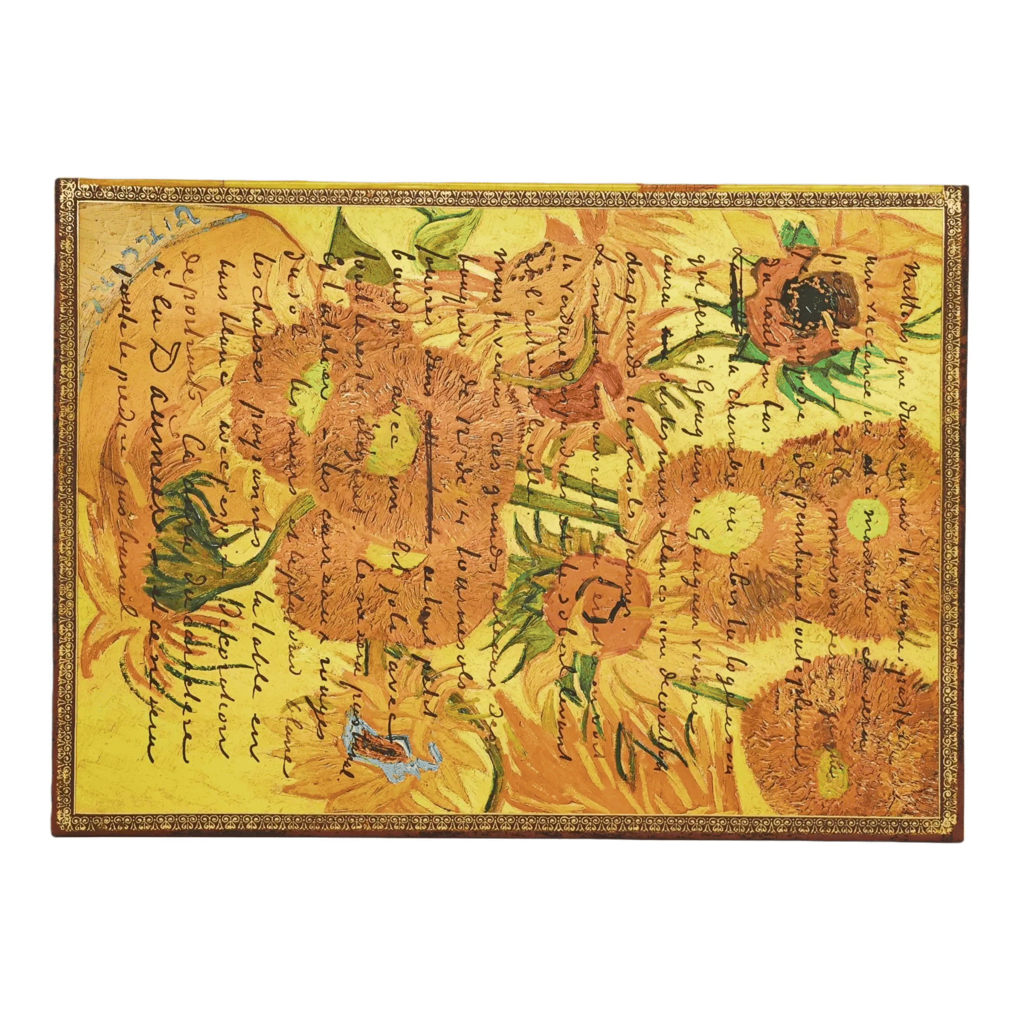 Van Gogh, Sunflowers - Document Folders - Back Image