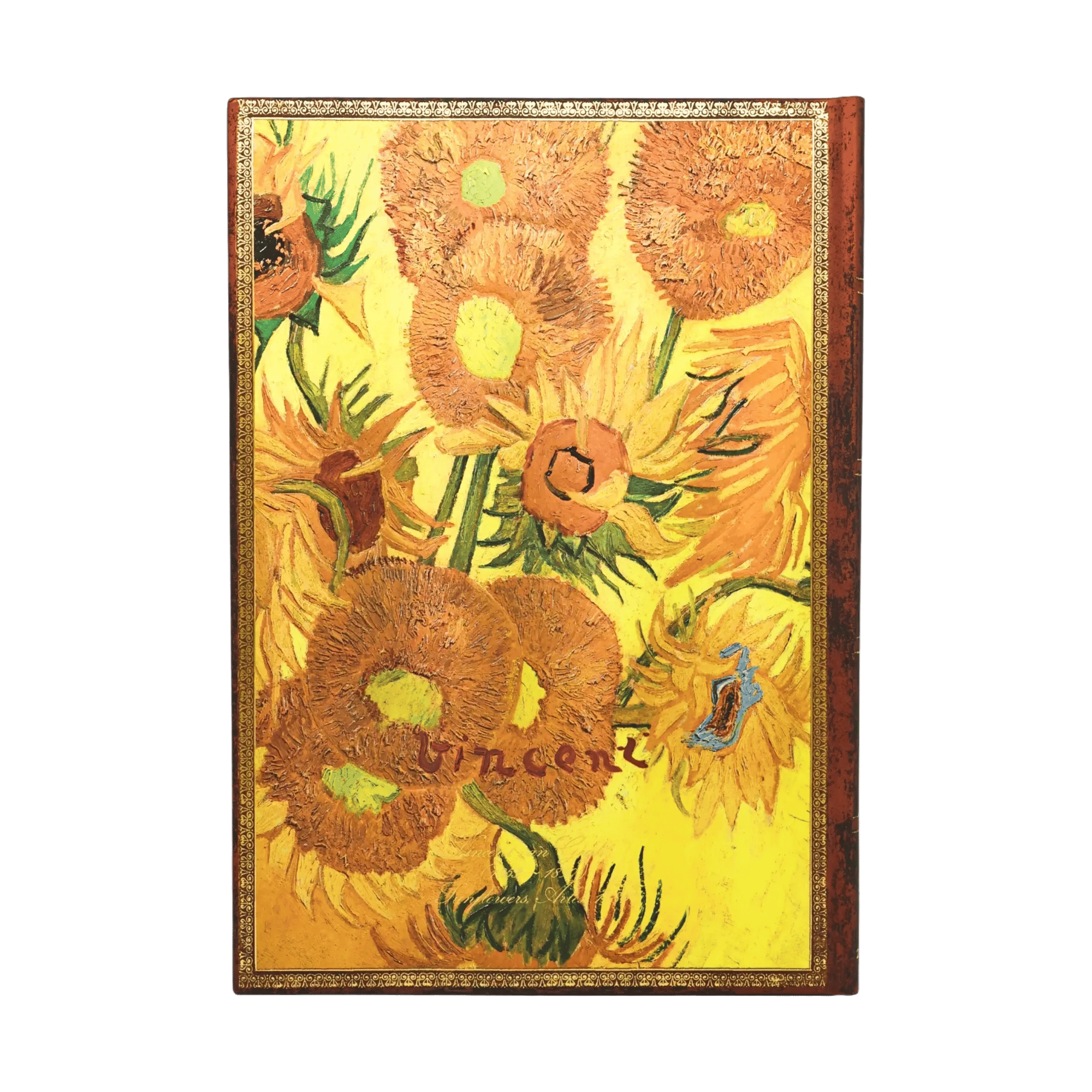 2027 Van Gogh, Los girasoles - 12 Meses - Back Image