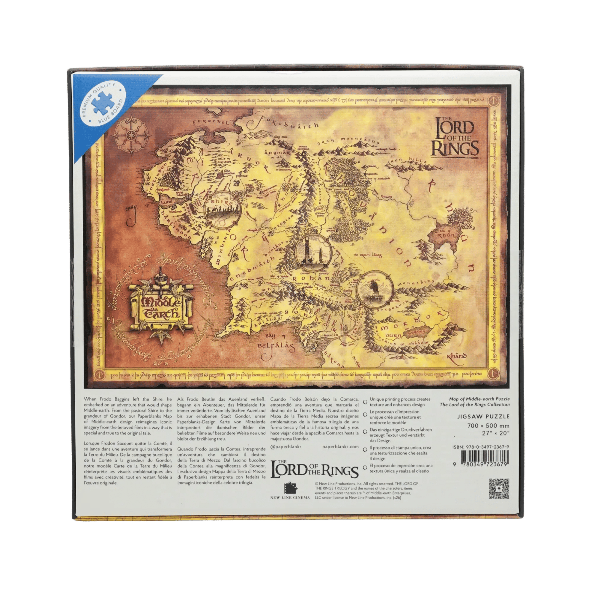 Puzzle Mappa della Terra di Mezzo - Puzzle - Back Image