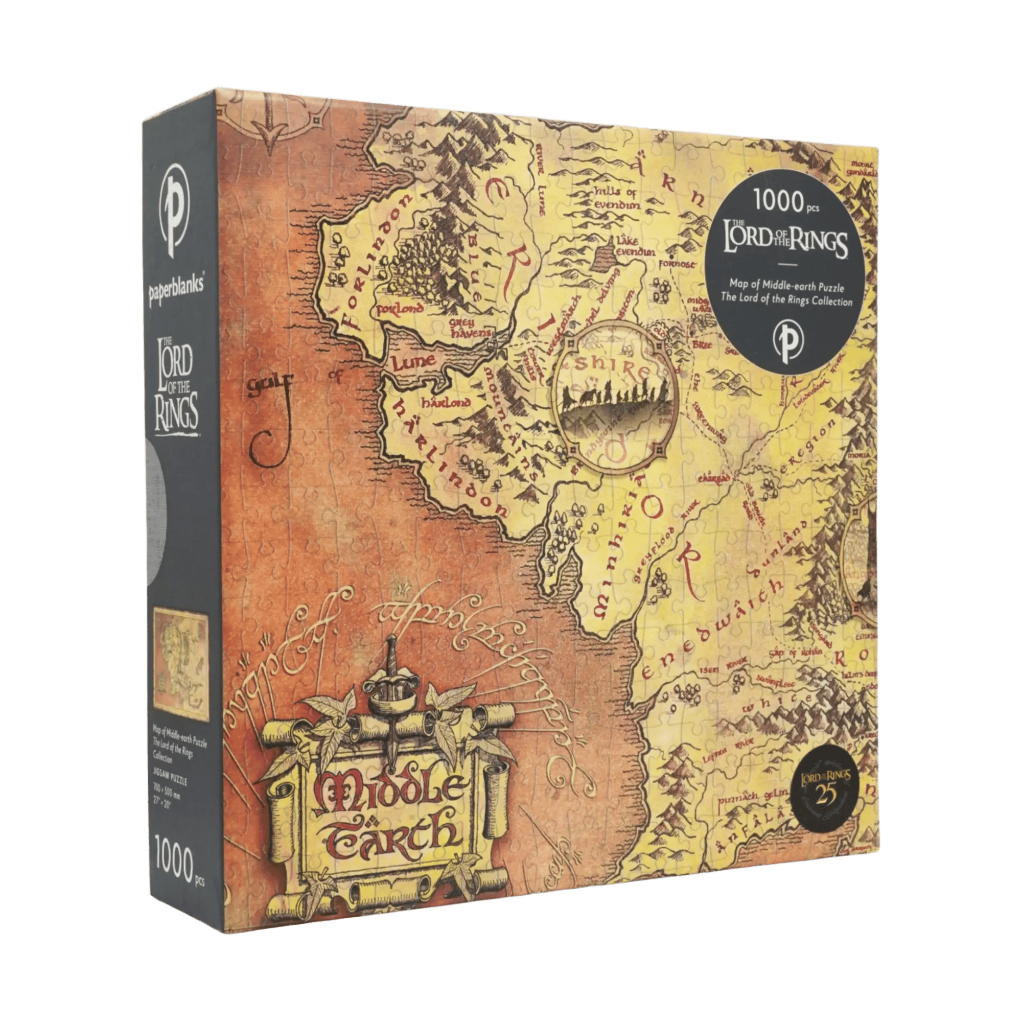 Map of Middle-earth Puzzle - The Lord of the Rings Collection
