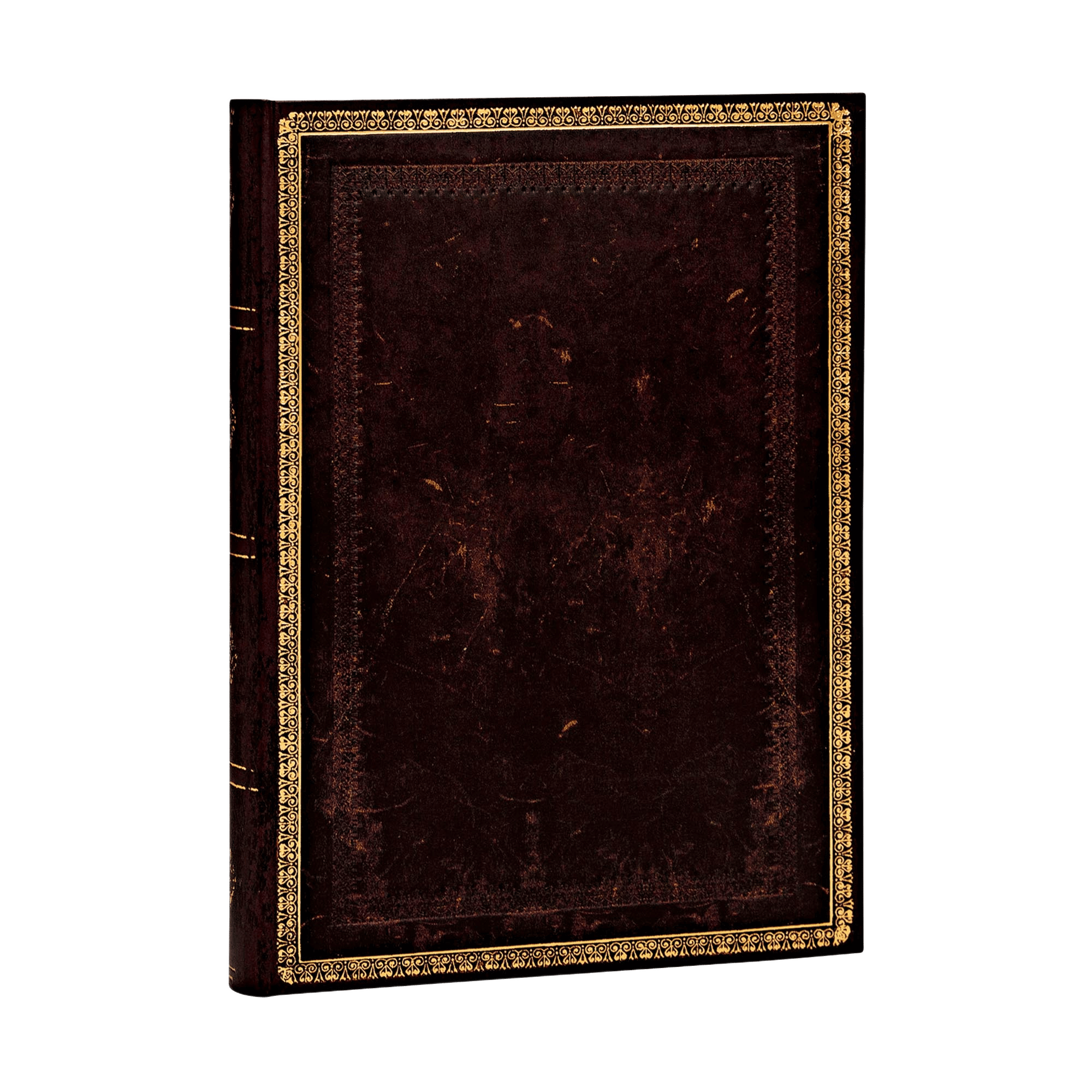 Schwarzes Marokkoleder - Notizbücher - Angle Image