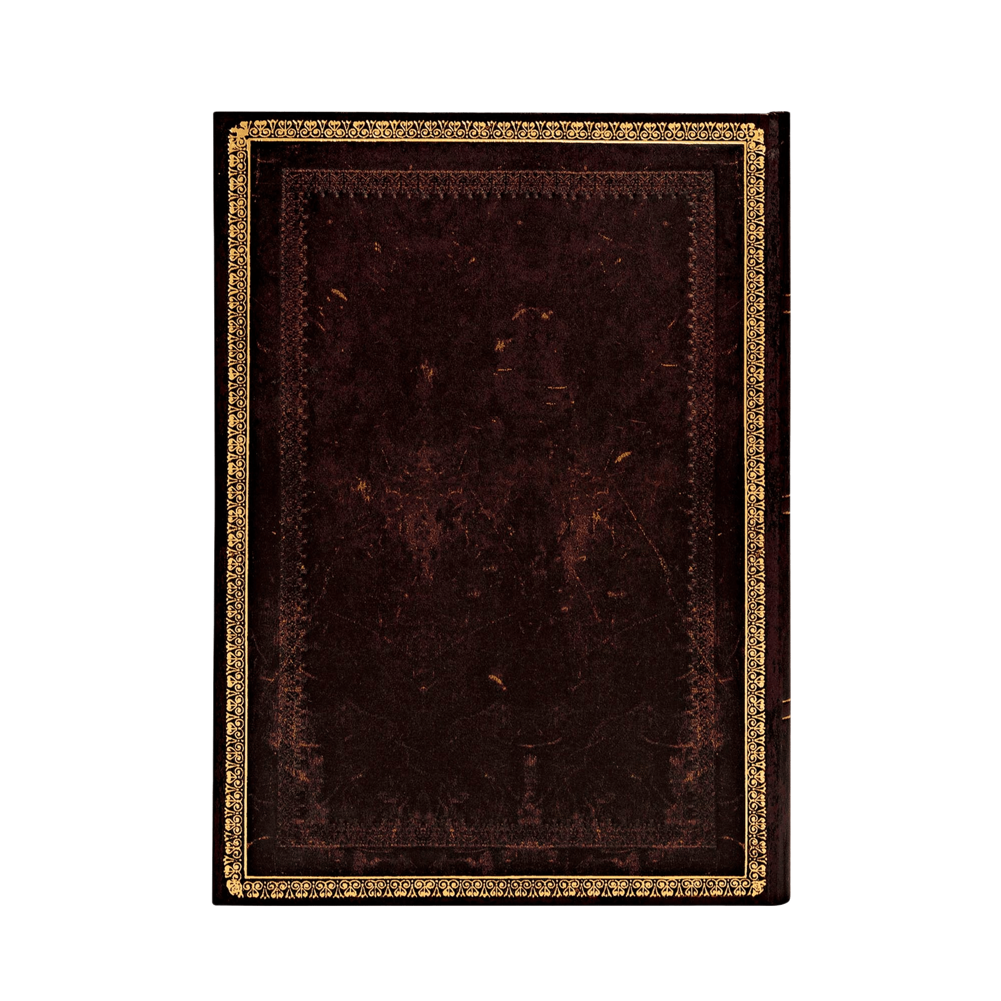 Schwarzes Marokkoleder - Notizbücher - Back Image