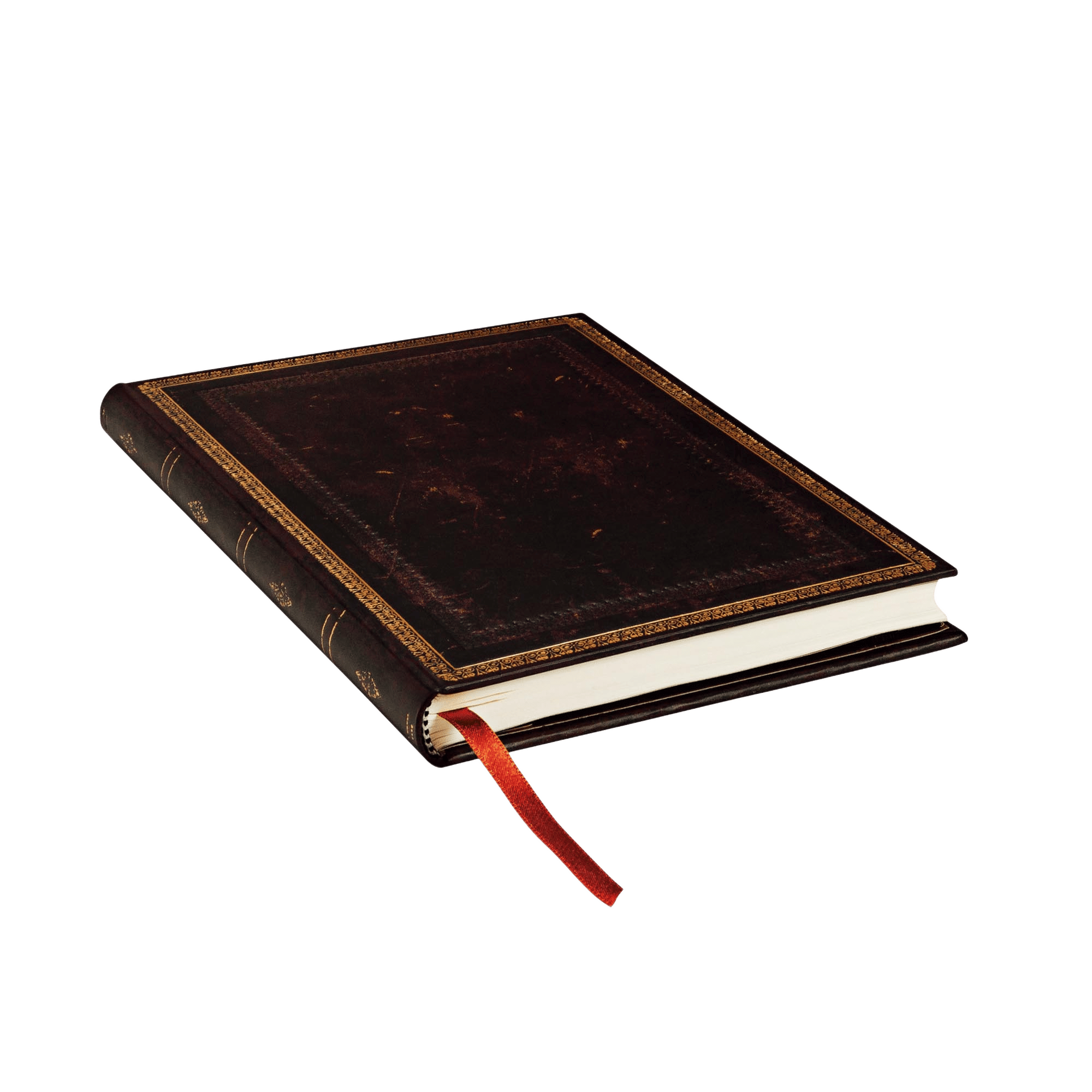 Schwarzes Marokkoleder - Notizbücher - Edge Image