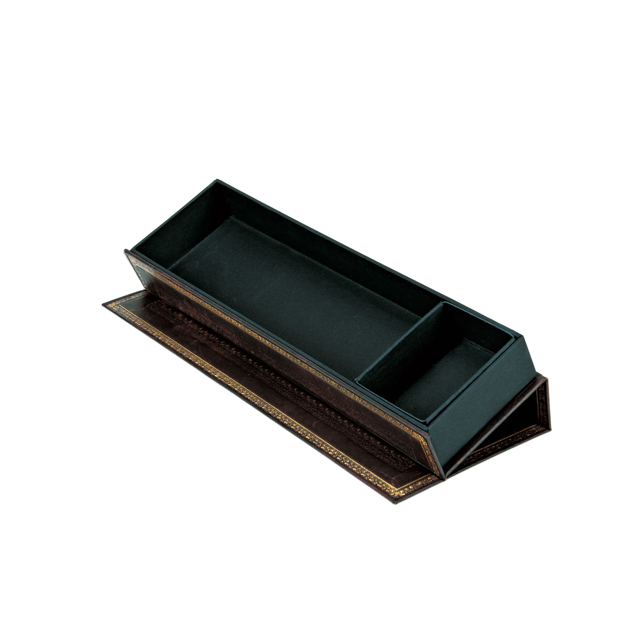 Schwarzes Marokkoleder - Stifteetuis - Edge Image