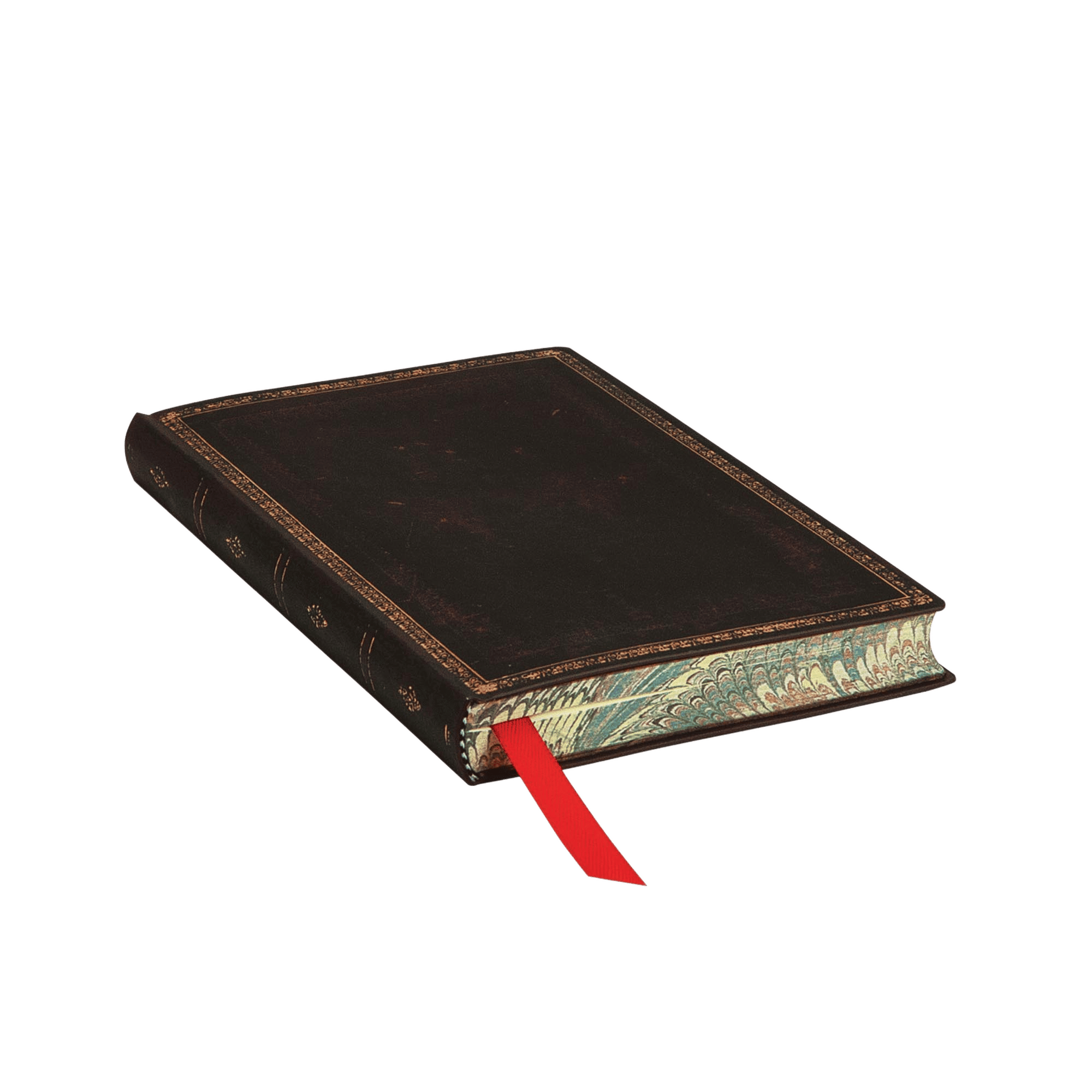 Schwarzes Marokkoleder - Notizbücher - Edge Image