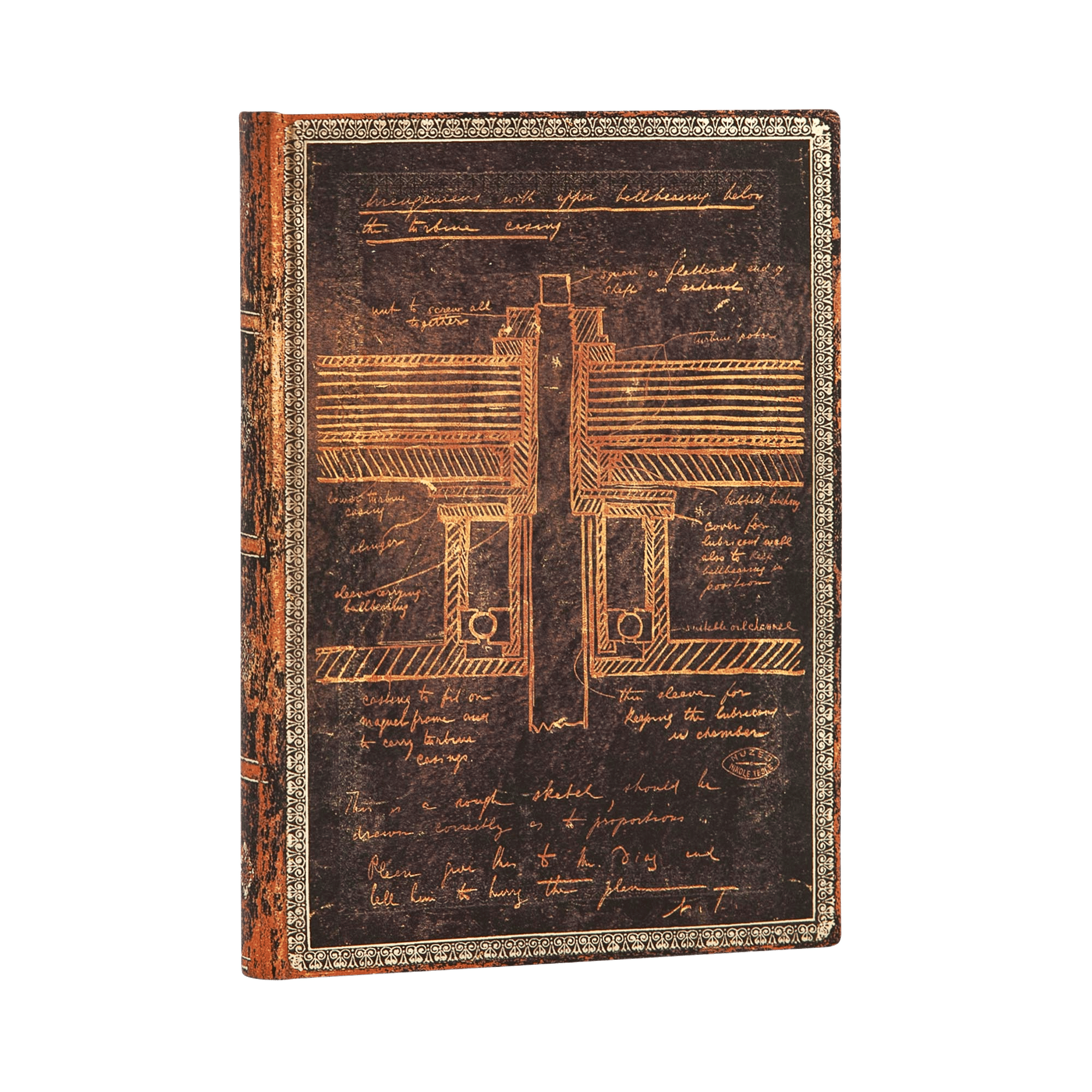 Tesla, Sketch of a Turbine - Journals - Angle Image