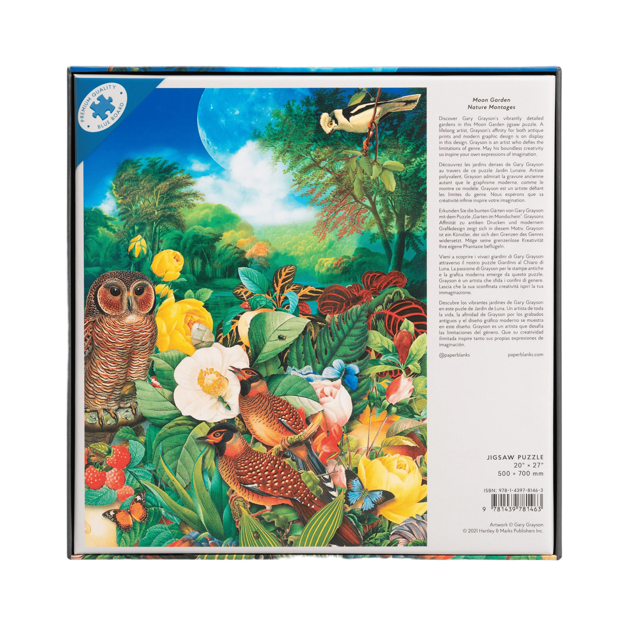 Garten im Mondschein - Puzzles - Back Image