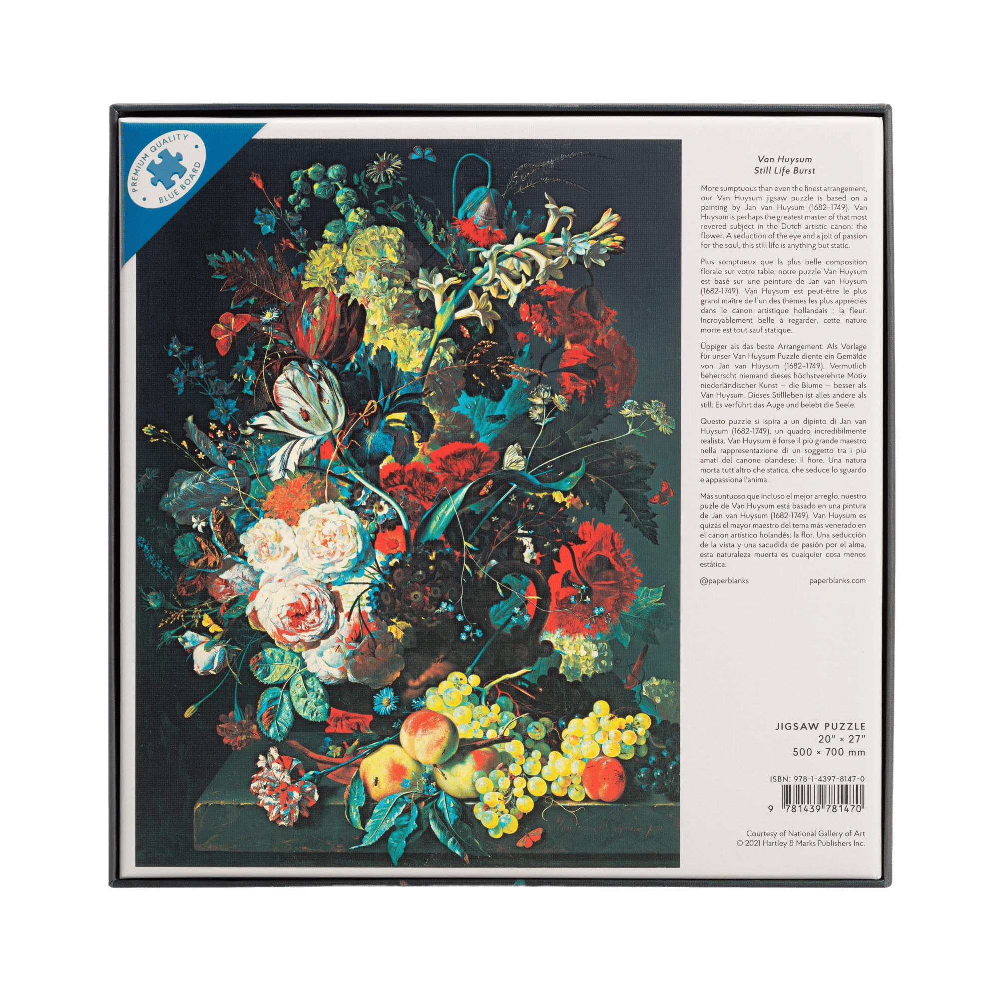 Van Huysum - Puzzle - Back Image