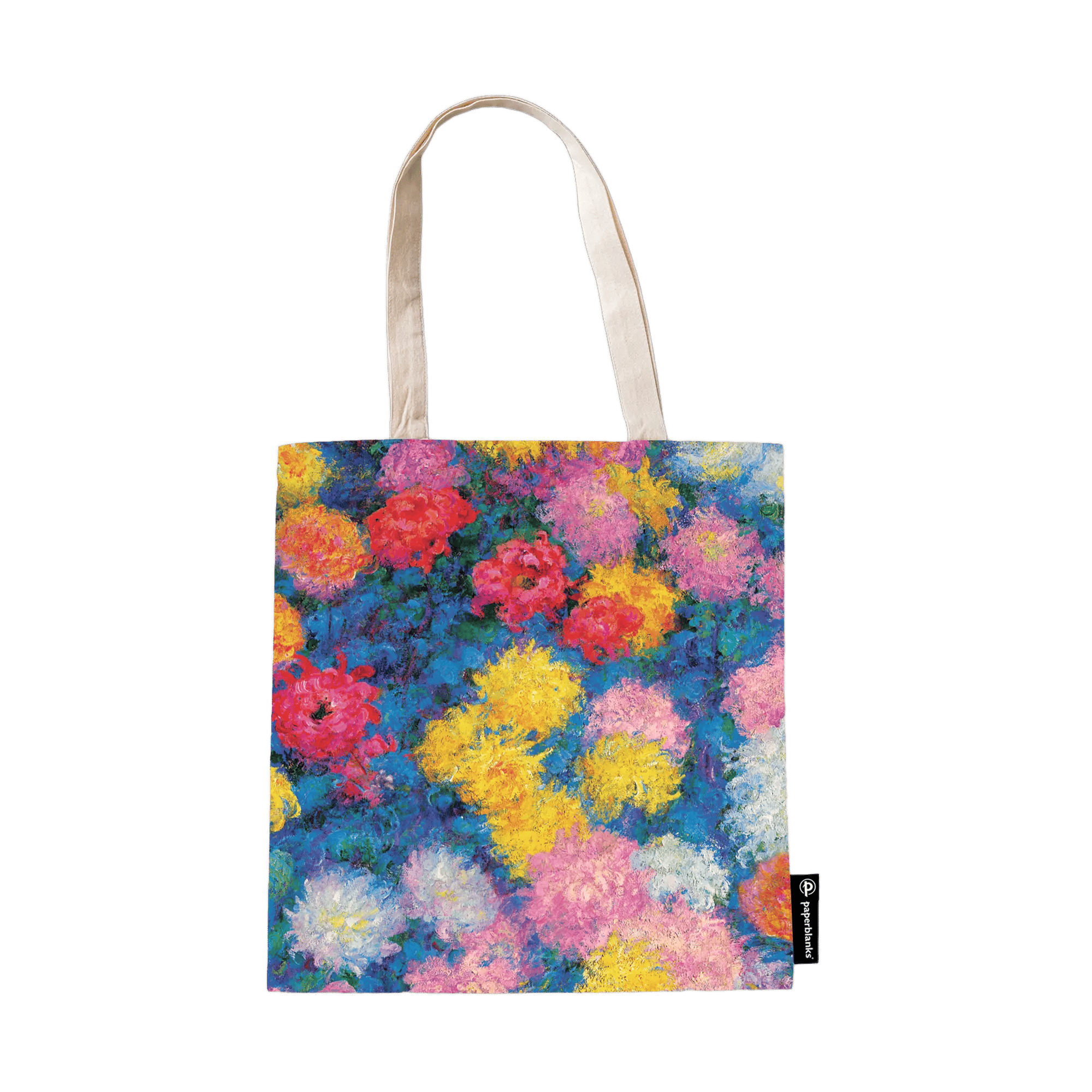 Monet’s Chrysanthemums - Tote Bags - Back Image