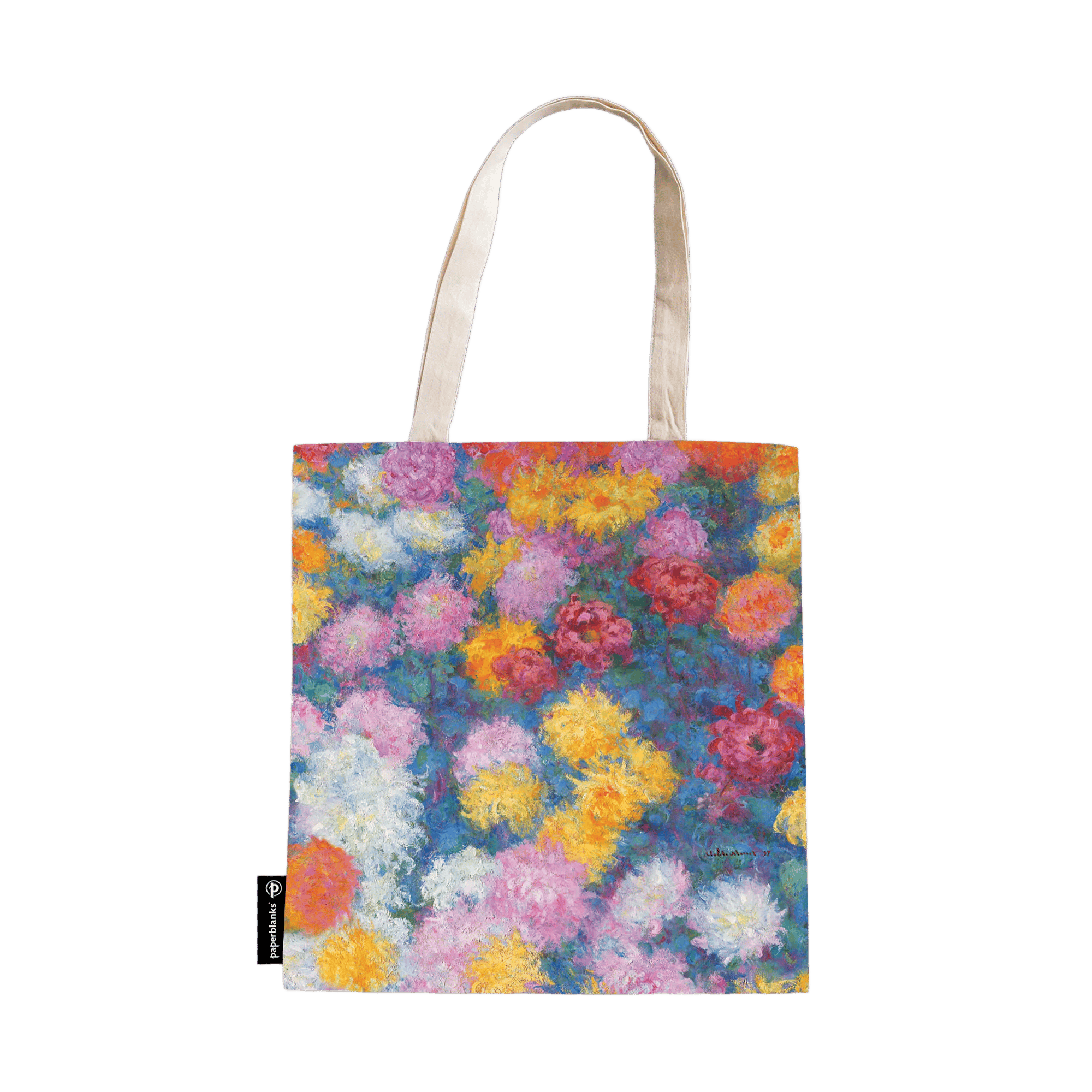 Monet’s Chrysanthemums - Tote Bags - Front Image