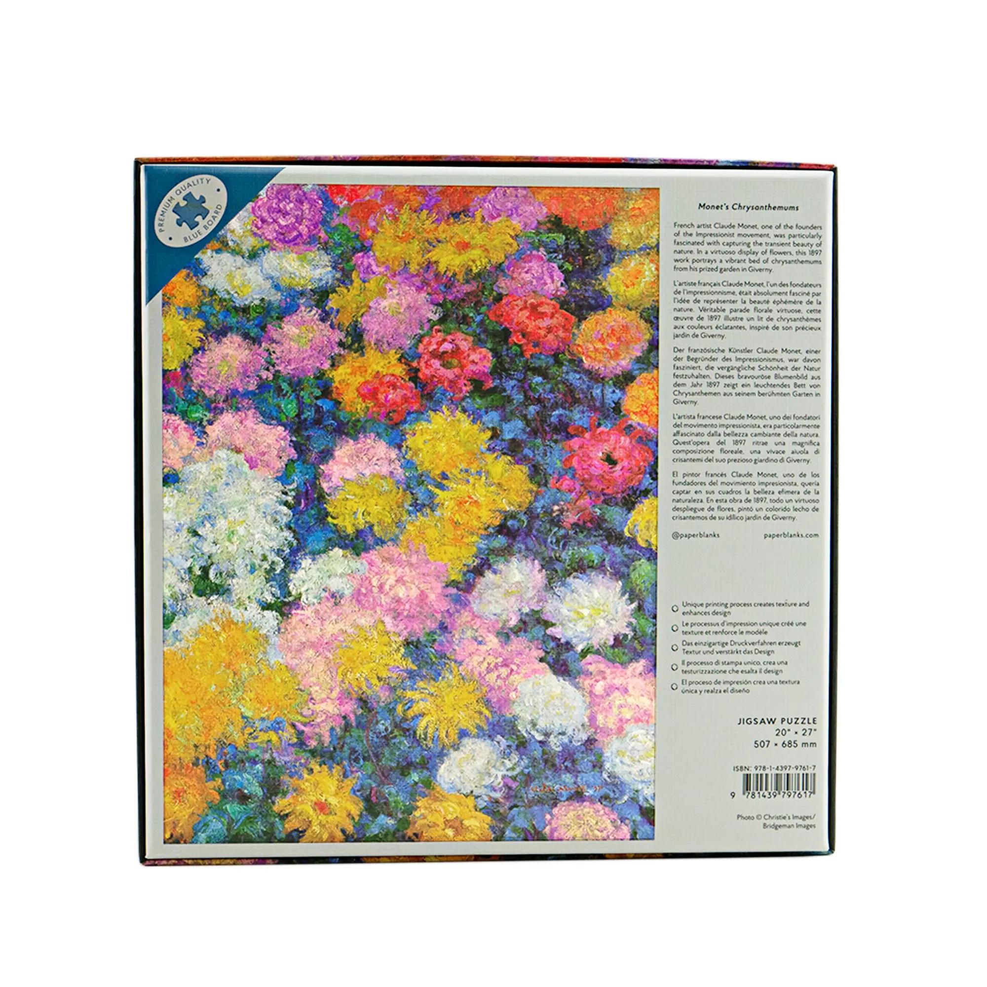 Les Chrysanthèmes de Monet - Puzzles - Back Image