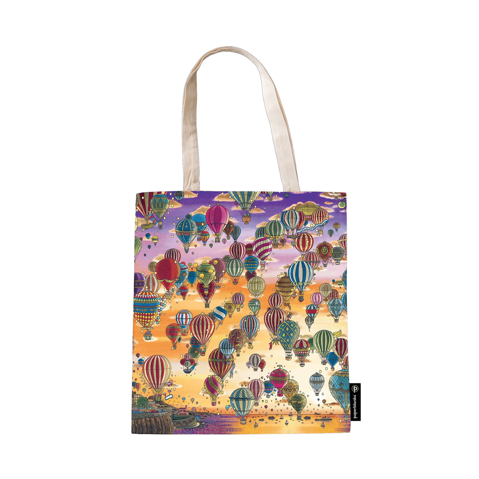 Festival delle Mongolfiere/Giro al Tramonto - Tote Bags - Back Image