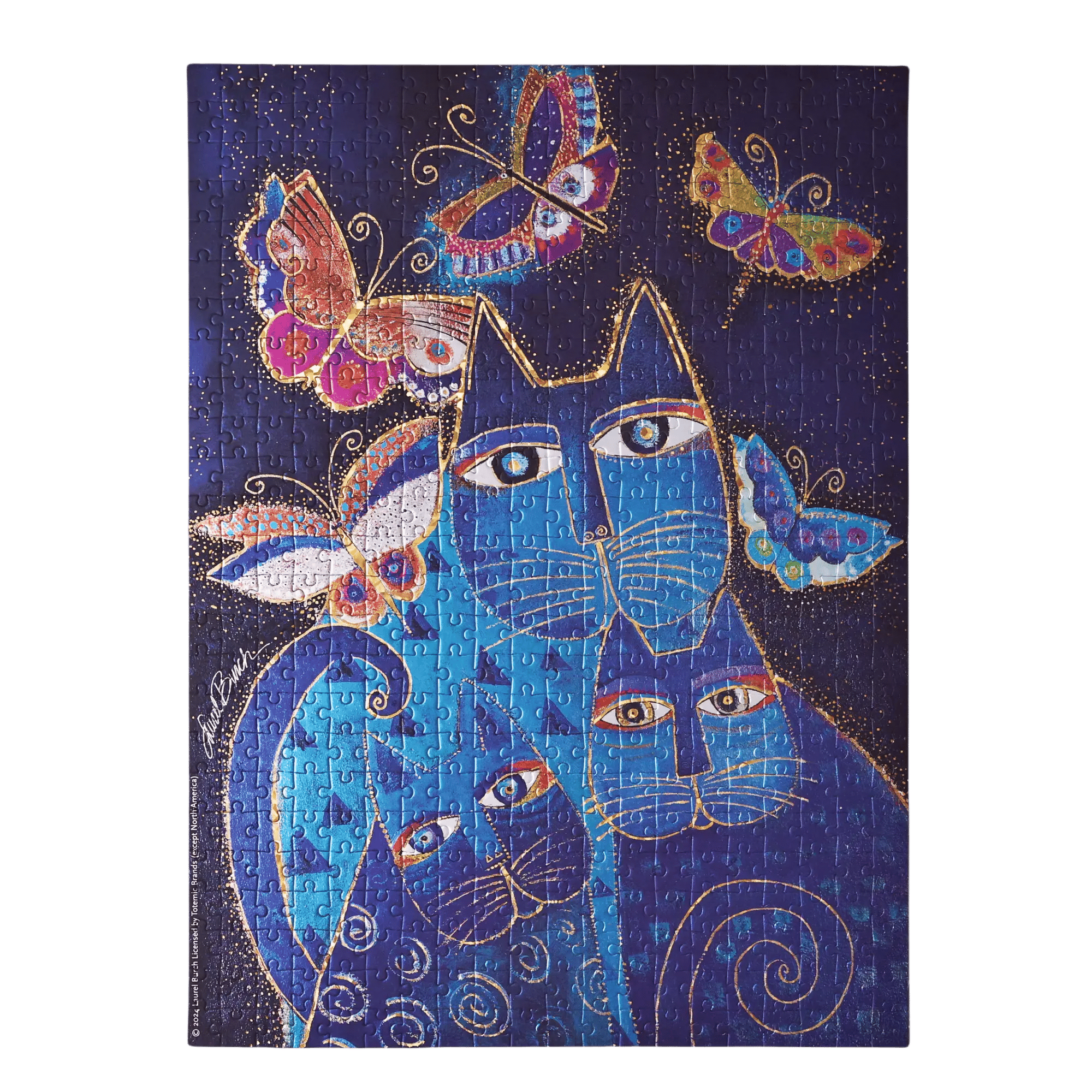 Chats Bleus et Papillons - Puzzles - InteriorOne Image