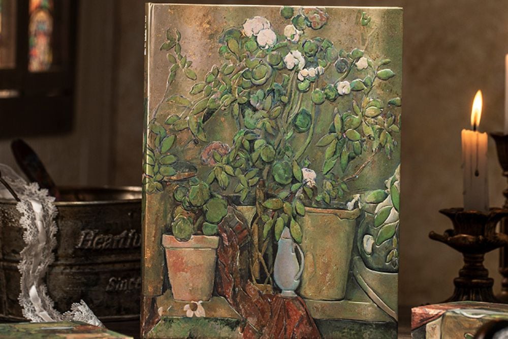 Cezannes Terrakotta-Töpfe und Blumen - Adressbücher - DesignImgTwo Image