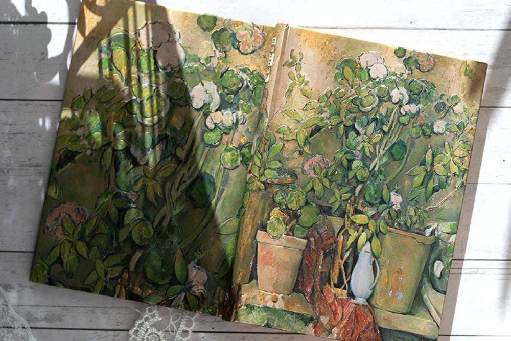 Cezannes Terrakotta-Töpfe und Blumen - Adressbücher - DesignImgThree Image
