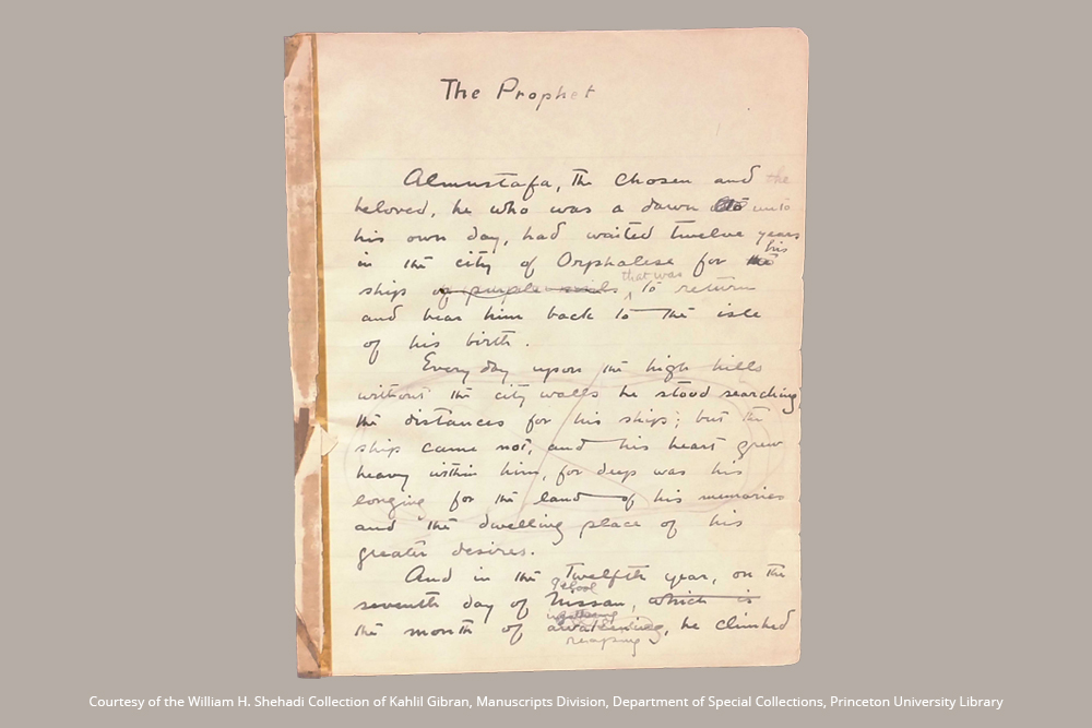Kahlil Gibran, El Profeta - Cuadernos - DesignImgOne Image