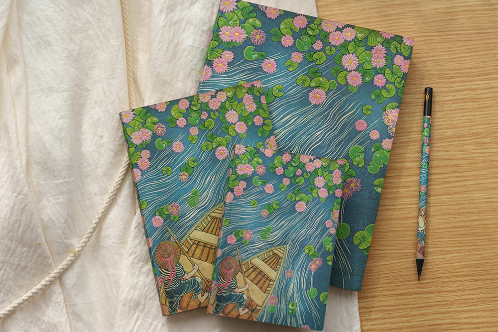 Ondas de loto - Cuadernos - DesignImgOne Image