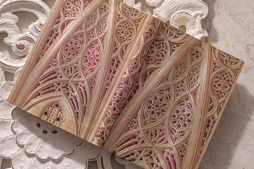 Vault of the Milan Cathedral (Burgundy) - Pencils - DesignImgThree Image