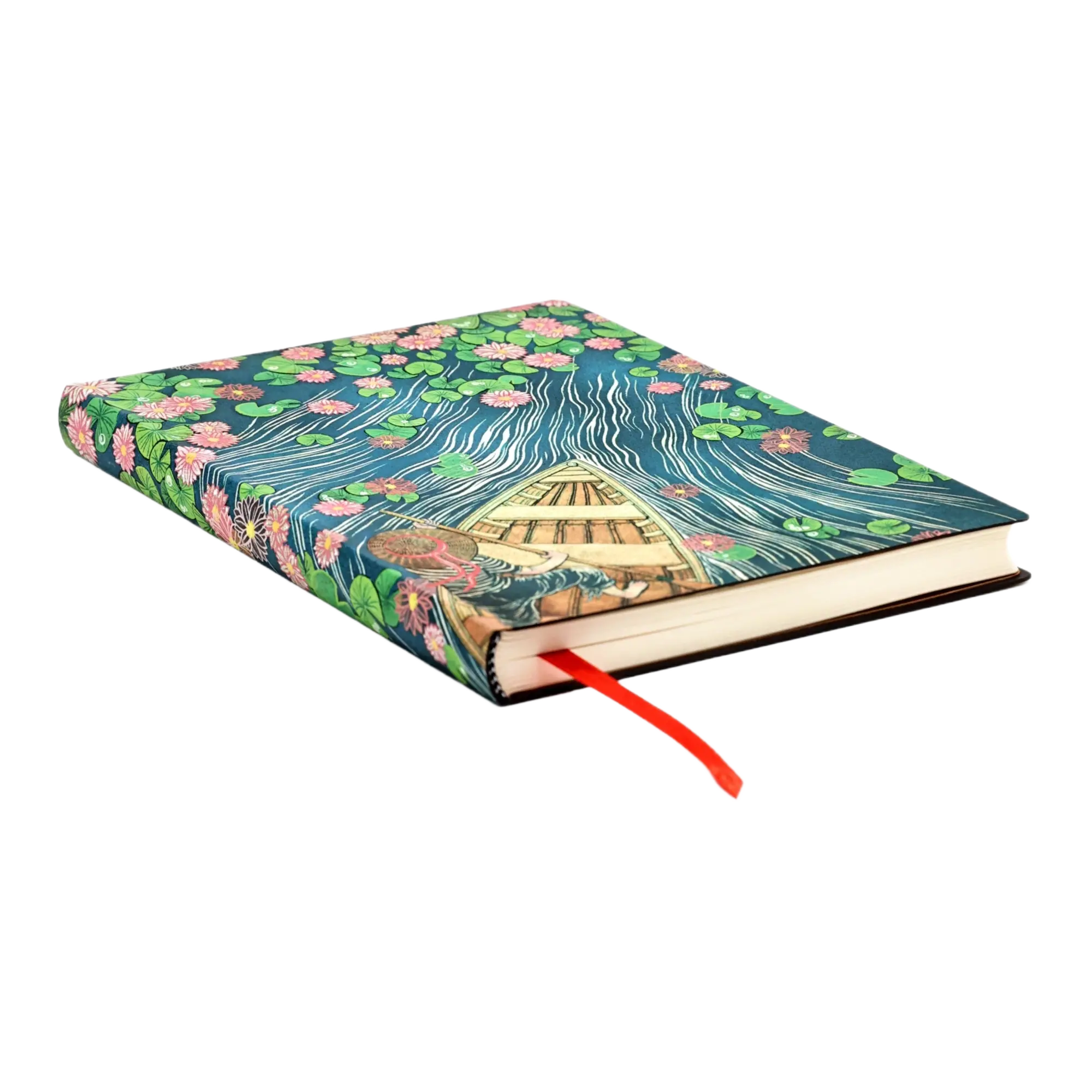 Fluss der Lotusblüten - Notizbücher - Edge Image