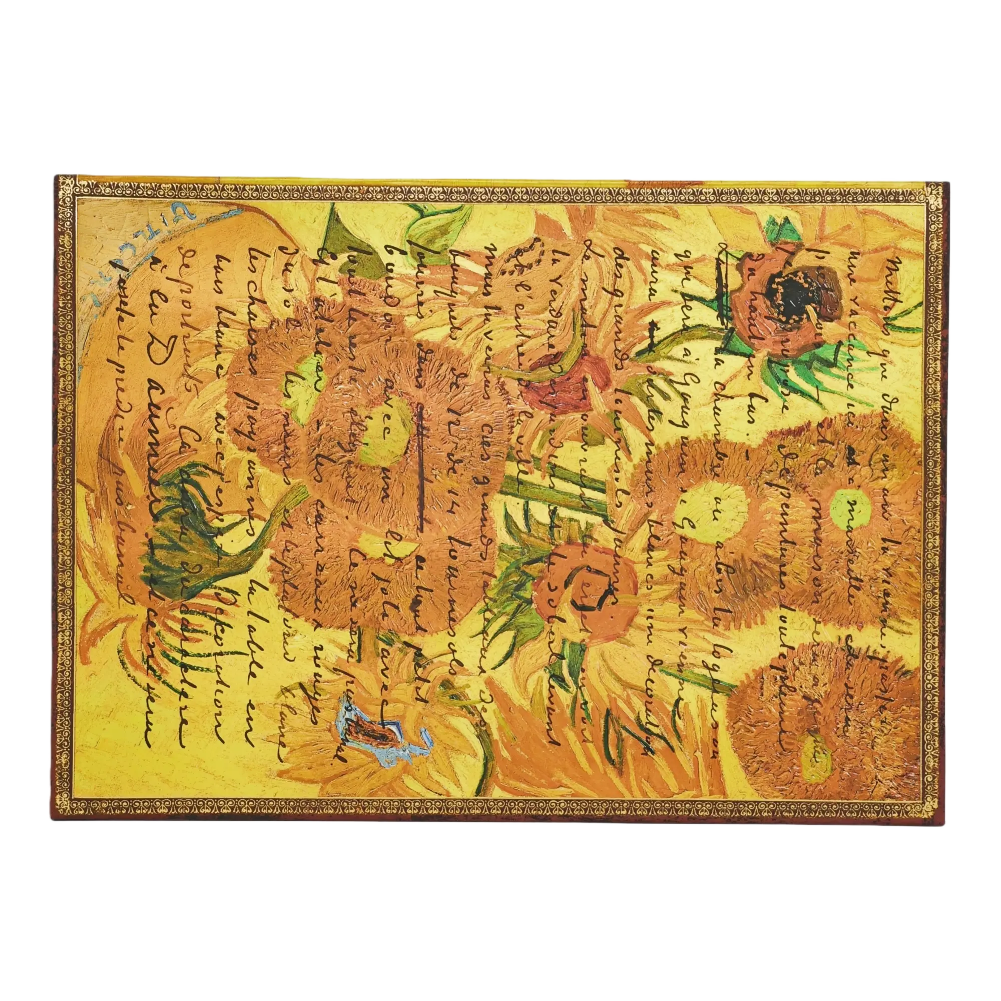 Van Gogh, Sunflowers - Document Folders - Back Image