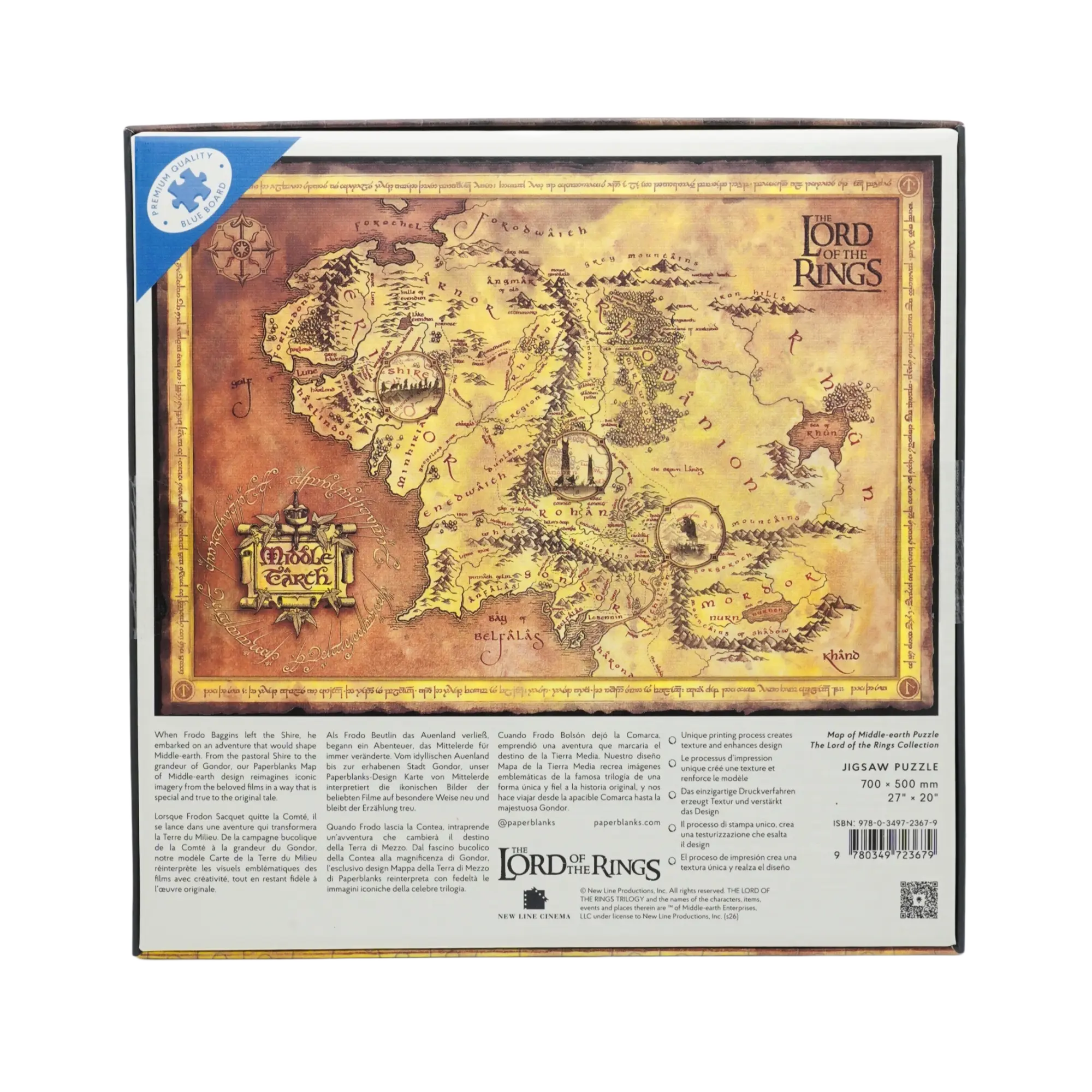 Puzzle Mappa della Terra di Mezzo - Puzzle - Back Image