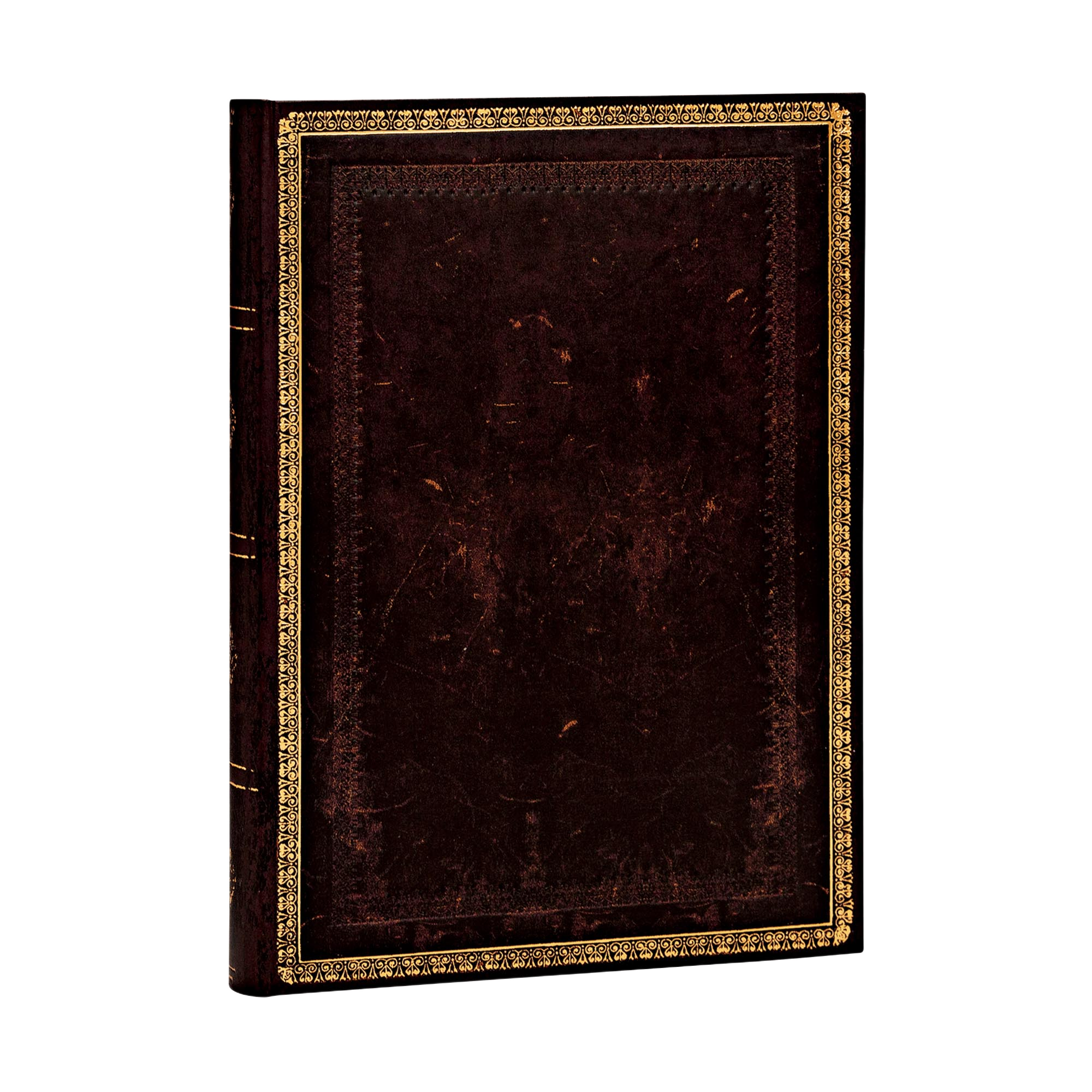 Schwarzes Marokkoleder - Notizbücher - Angle Image