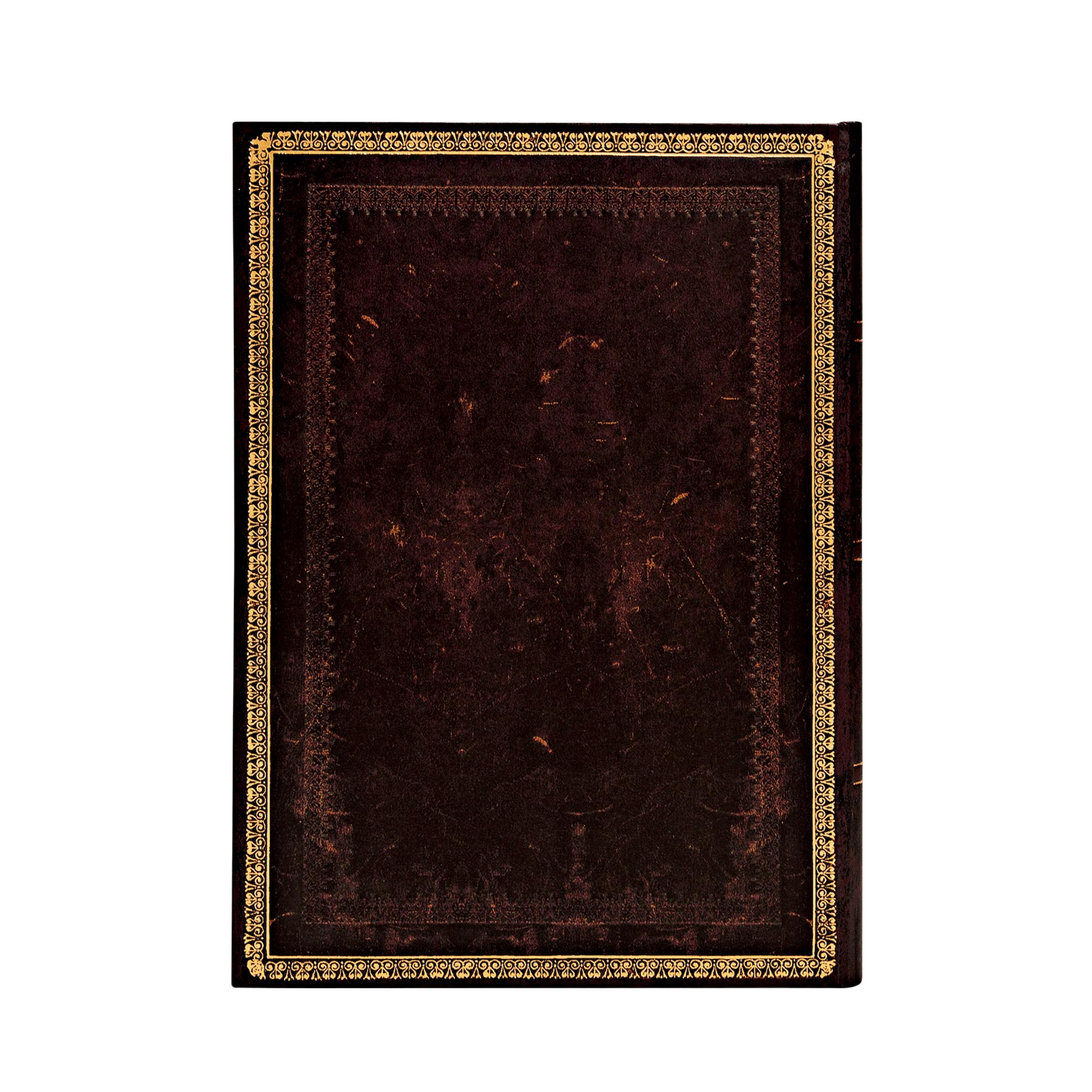 Schwarzes Marokkoleder - Notizbücher - Back Image