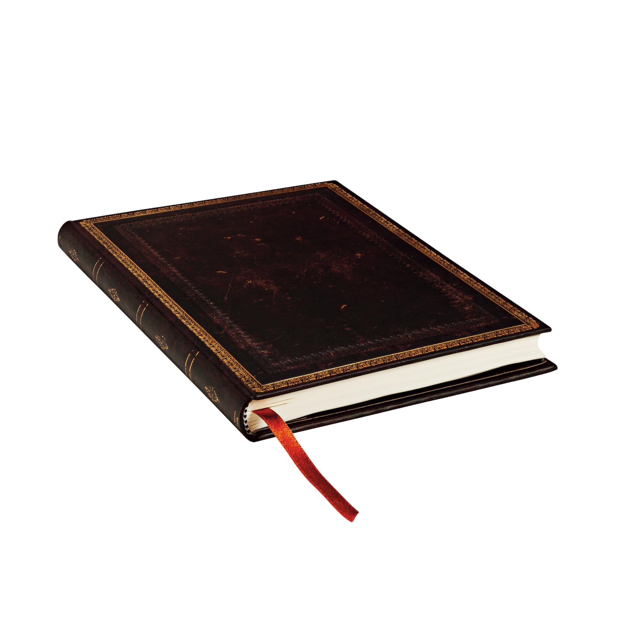 Schwarzes Marokkoleder - Notizbücher - Edge Image