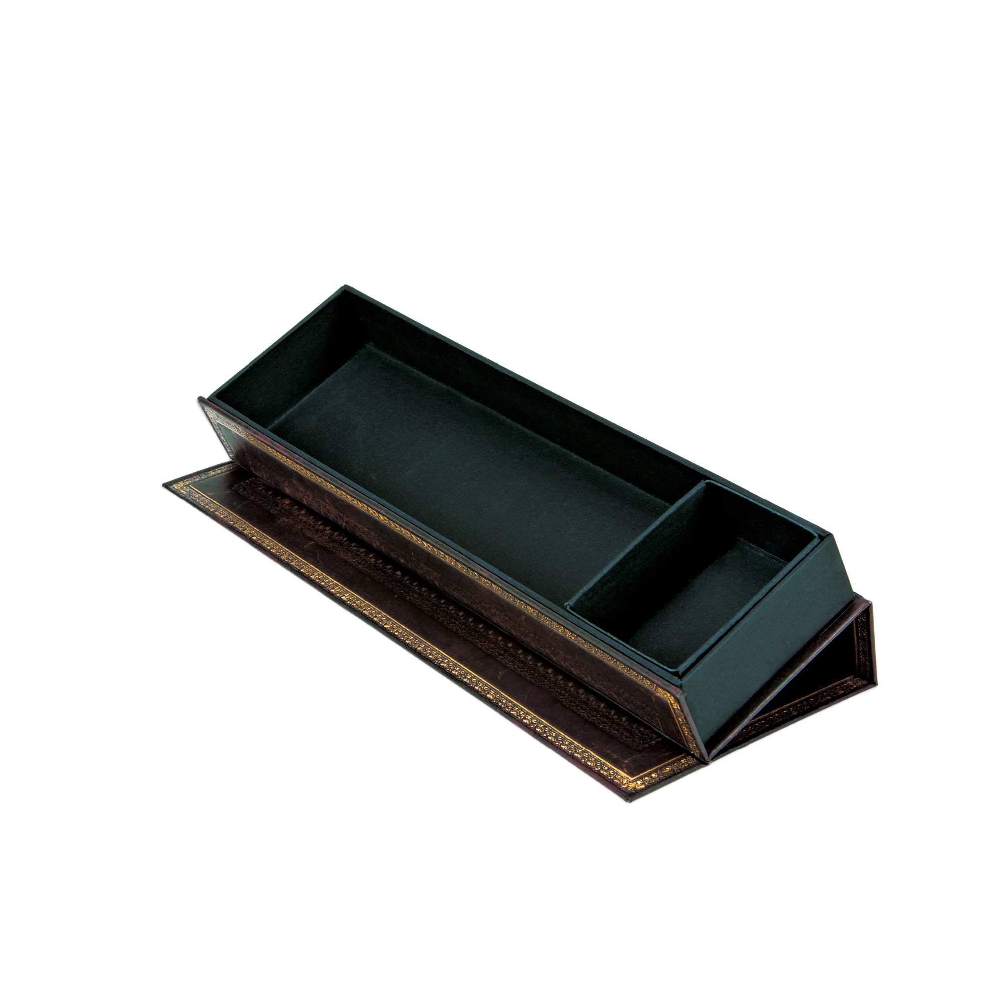 Schwarzes Marokkoleder - Stifteetuis - Edge Image