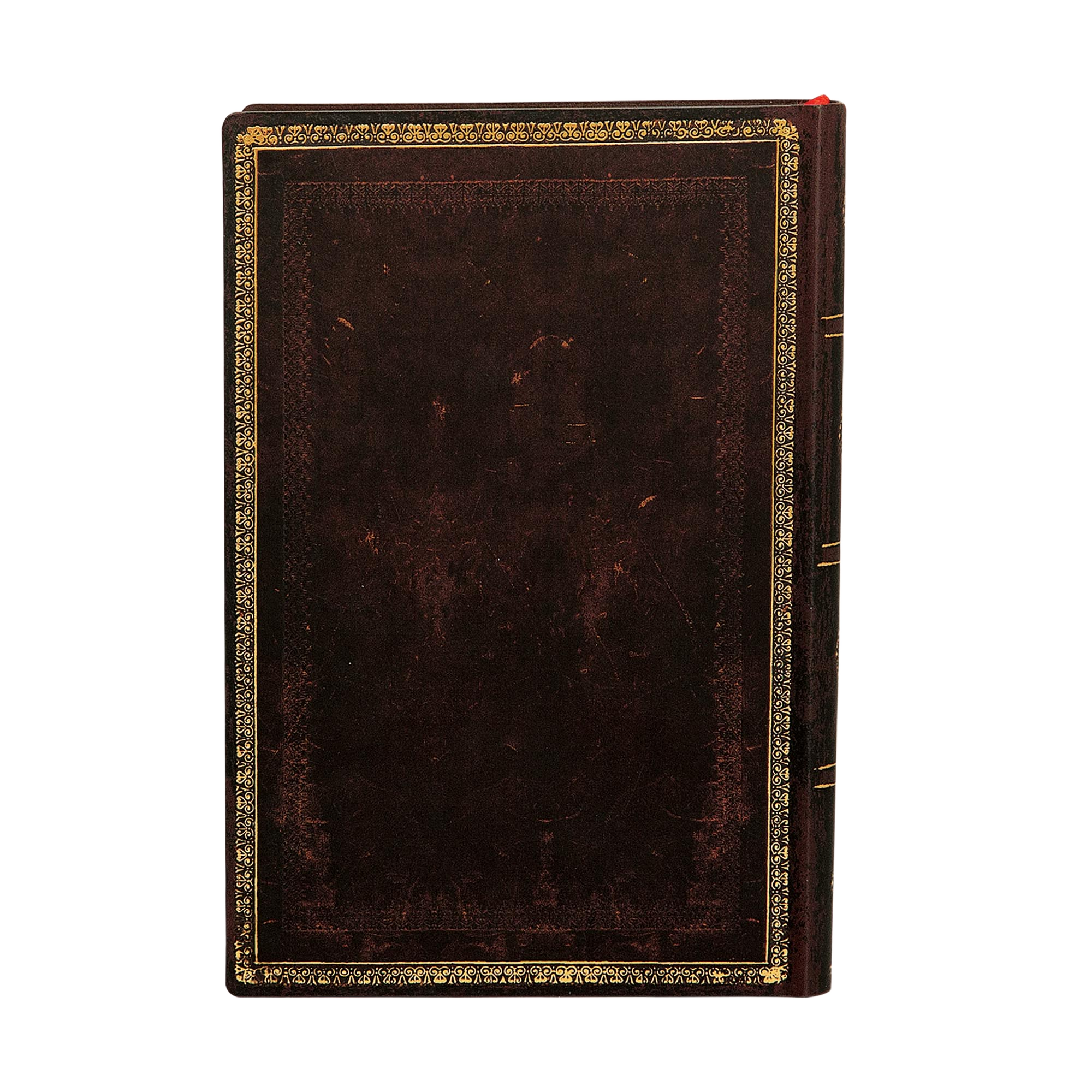 Schwarzes Marokkoleder - Notizbücher - Back Image