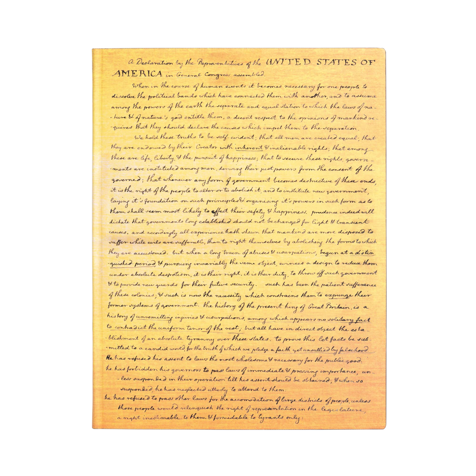Declaración de Independencia - Cuadernos - Front Image