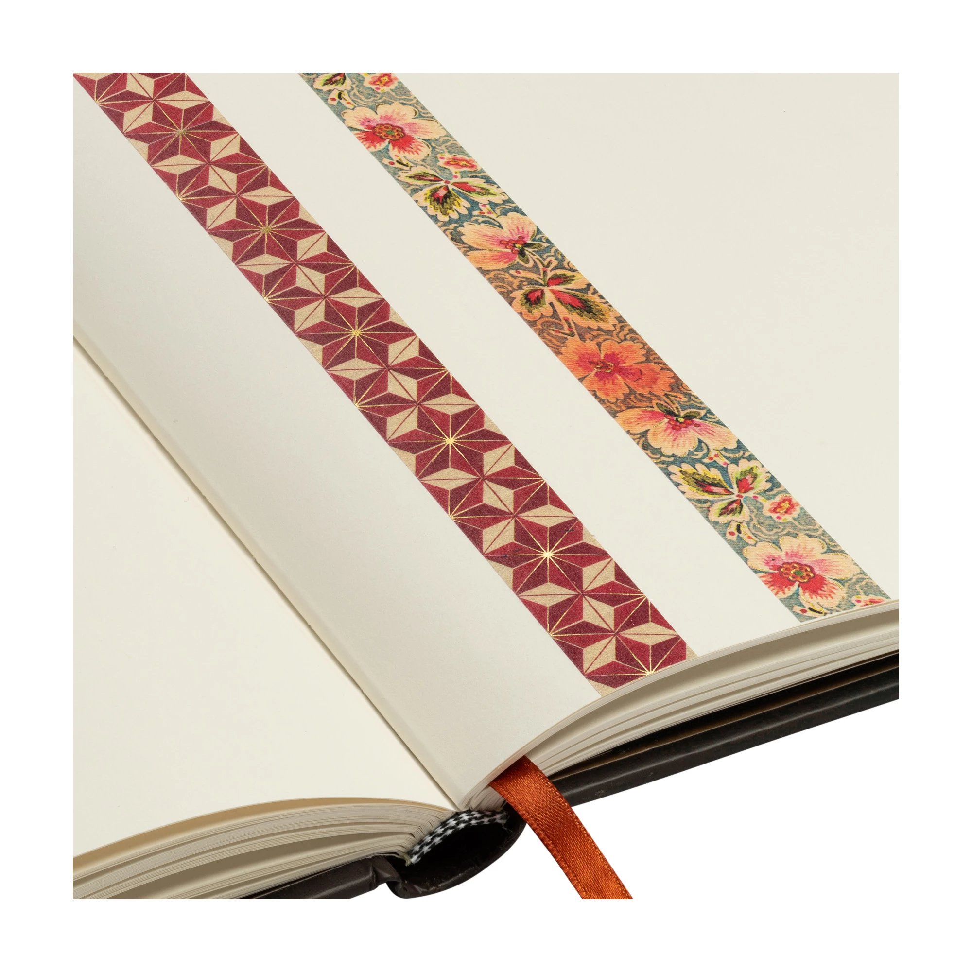 Hishi/Filigree Floral Ivory - Washi Tape - Edge Image