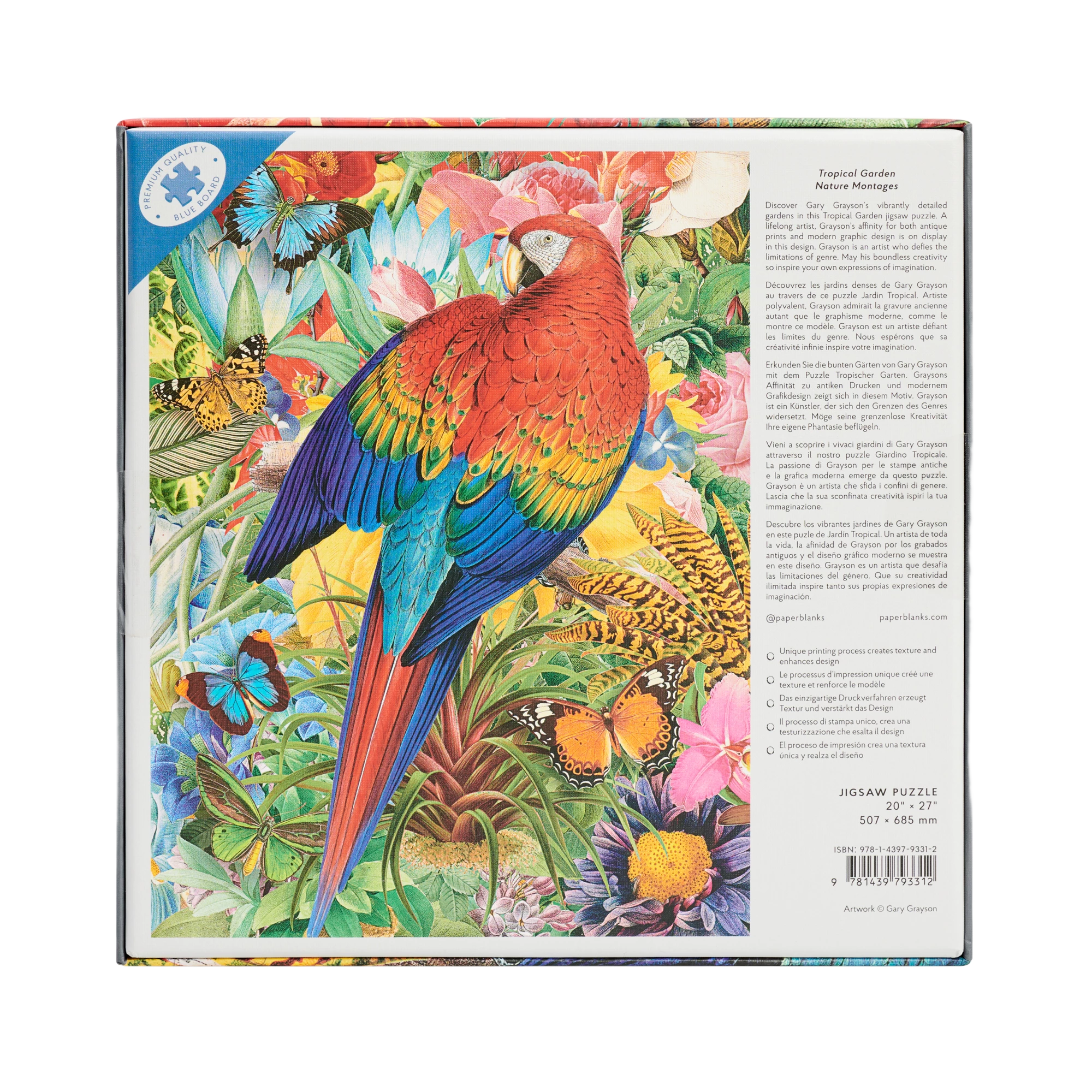 Tropical Garden - Jigsaw Puzzles - Back Image