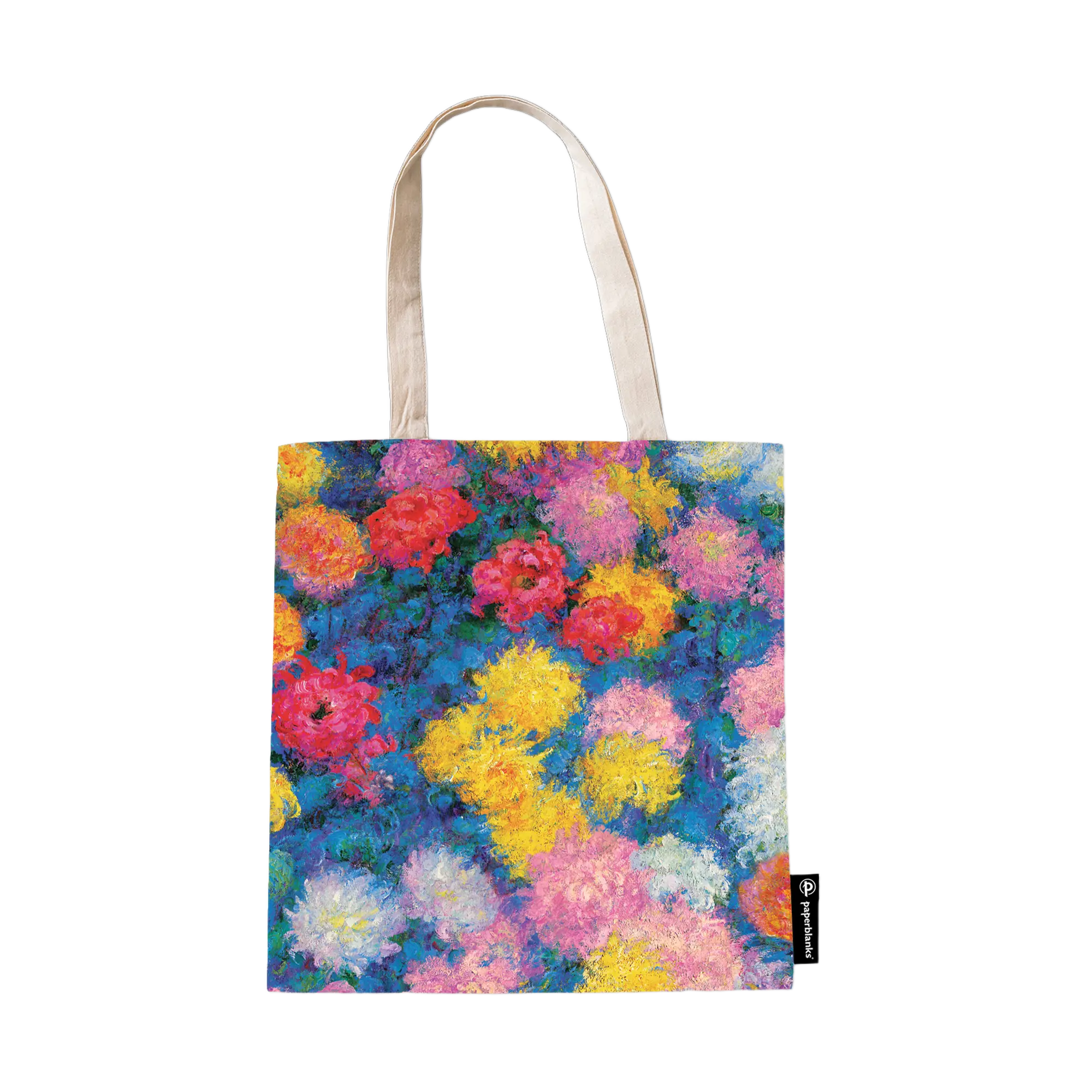 Monet’s Chrysanthemums - Tote Bags - Back Image