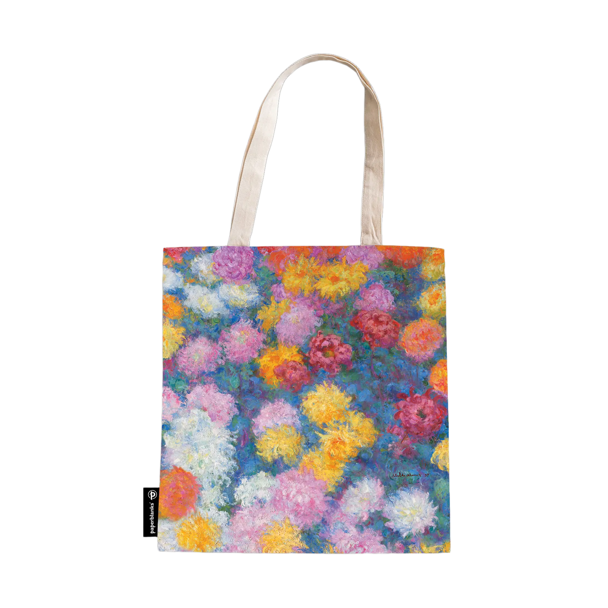 Monet’s Chrysanthemums - Tote Bags - Front Image
