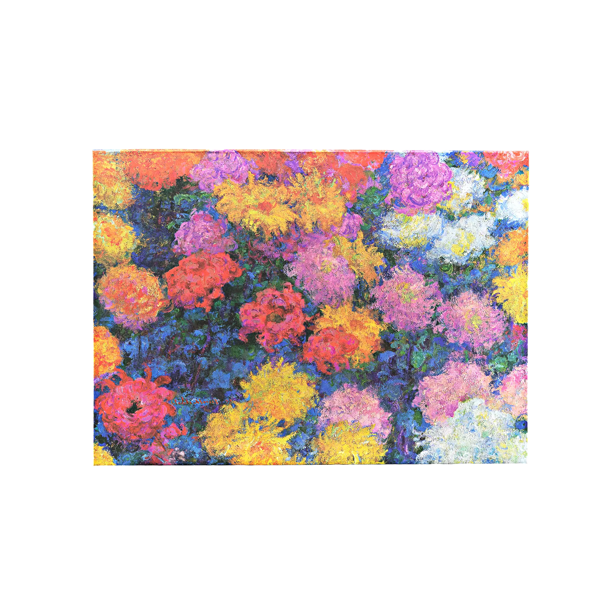 Monet’s Chrysanthemums - Document Folders - Back Image
