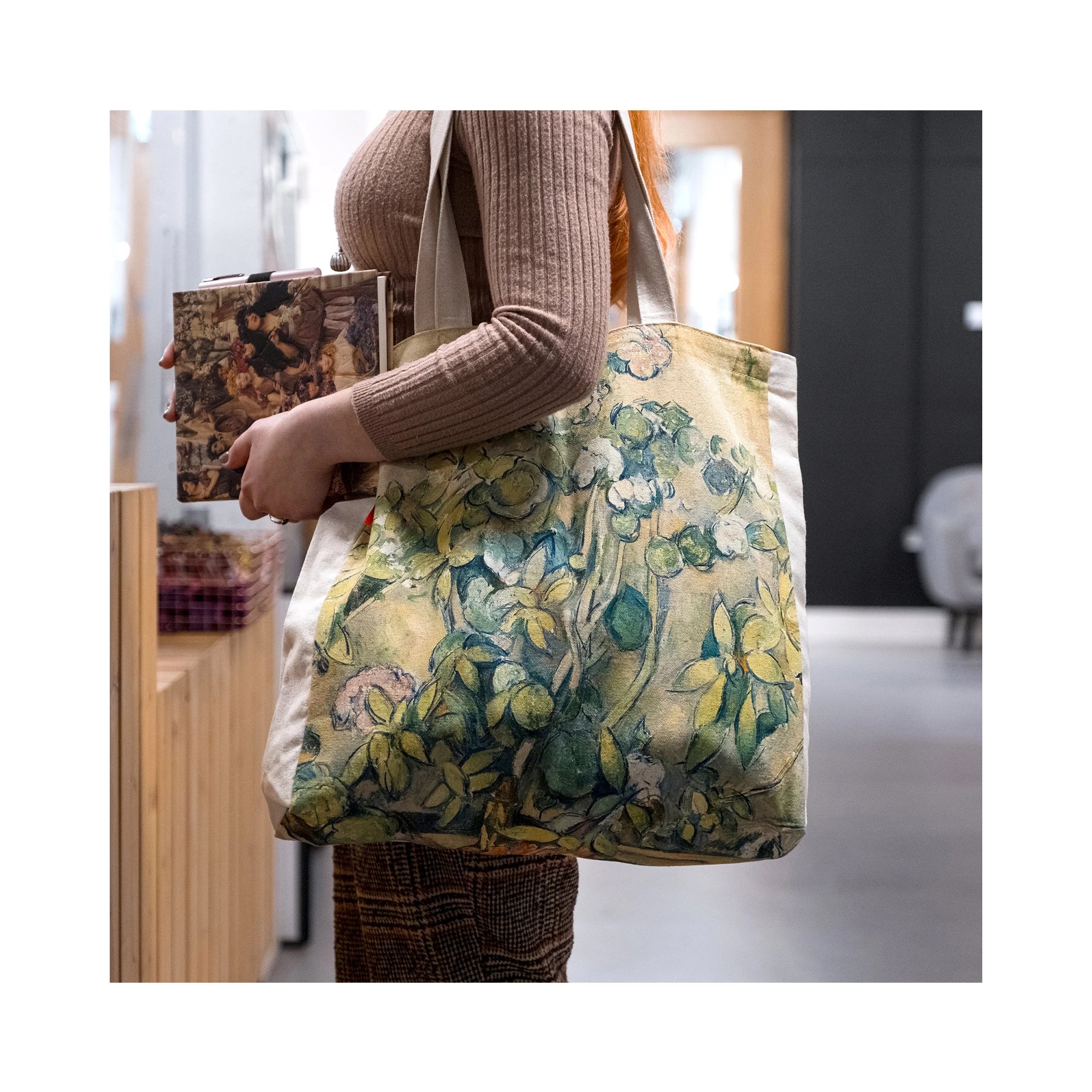 Cezannes Terrakotta-Töpfe und Blumen - Taschen - Edge Image