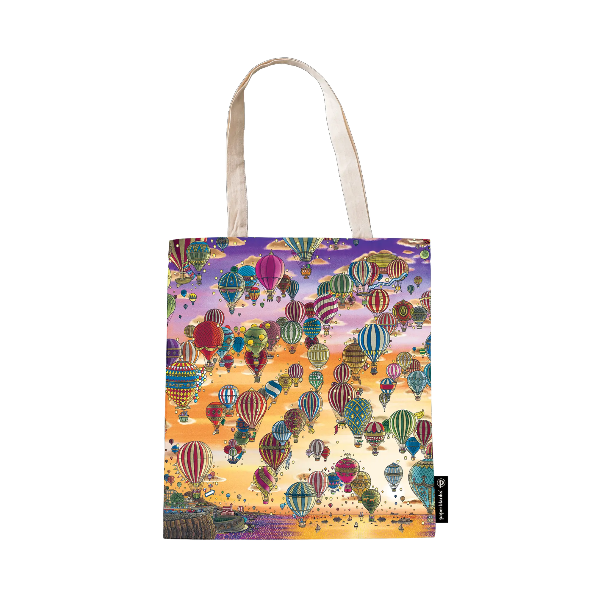 Festival delle Mongolfiere/Giro al Tramonto - Tote Bags - Back Image