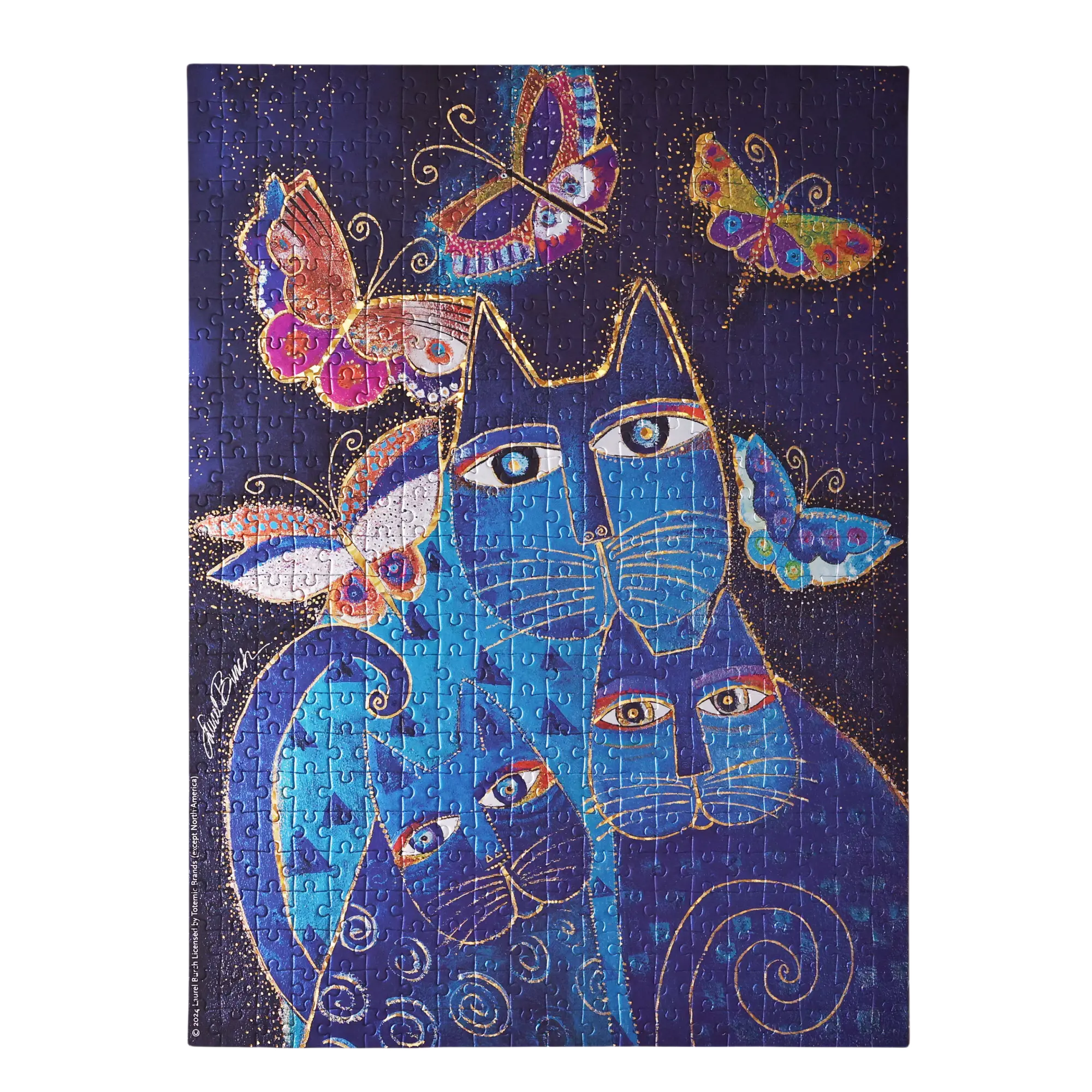 Chats Bleus et Papillons - Puzzles - InteriorOne Image