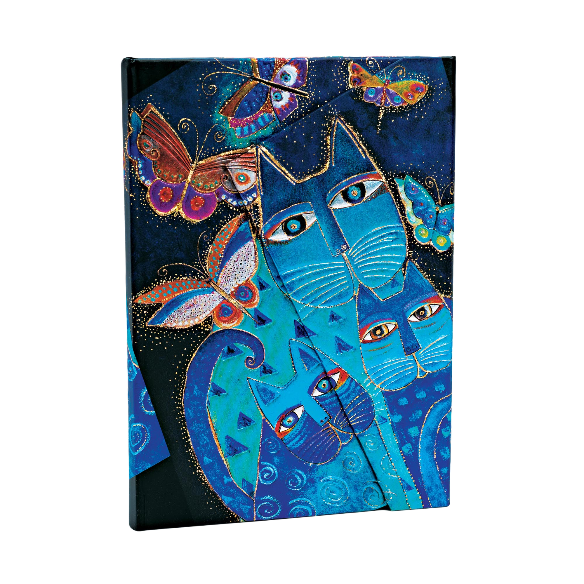Gatos Azules y Mariposas - Cuadernos - Angle Image