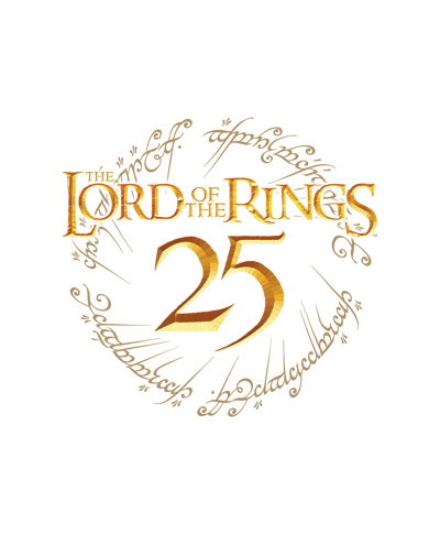 Lord of the rings 25 year logo
